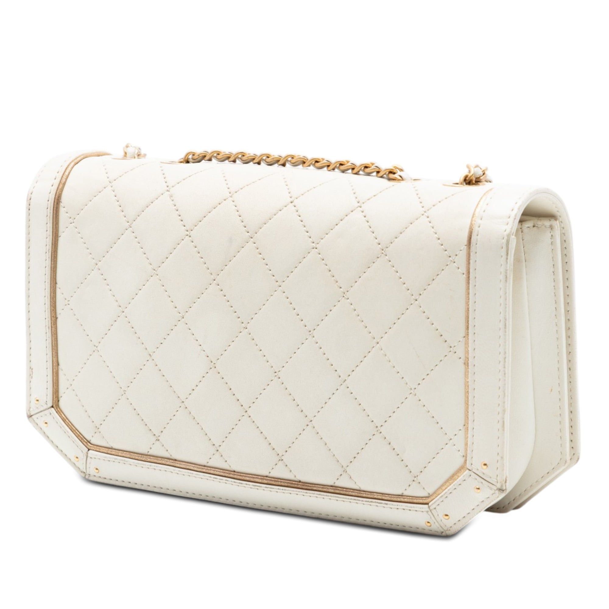 Chanel Medium Quilted Calfskin Octagon CC Clasp Flap Size ONE SIZE - 2 Thumbnail