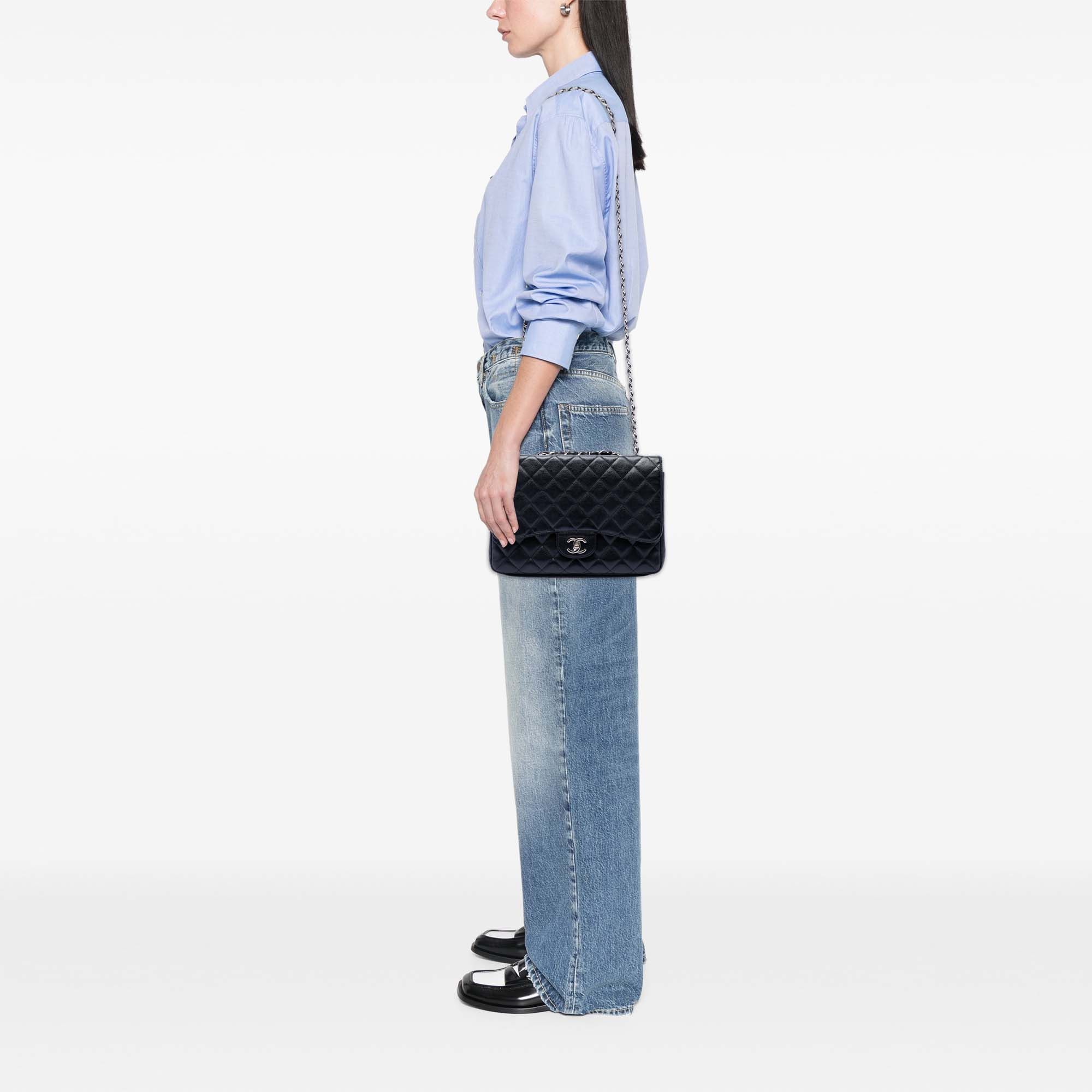 Chanel Jumbo Classic Caviar Single Flap Size ONE SIZE - 7 Thumbnail