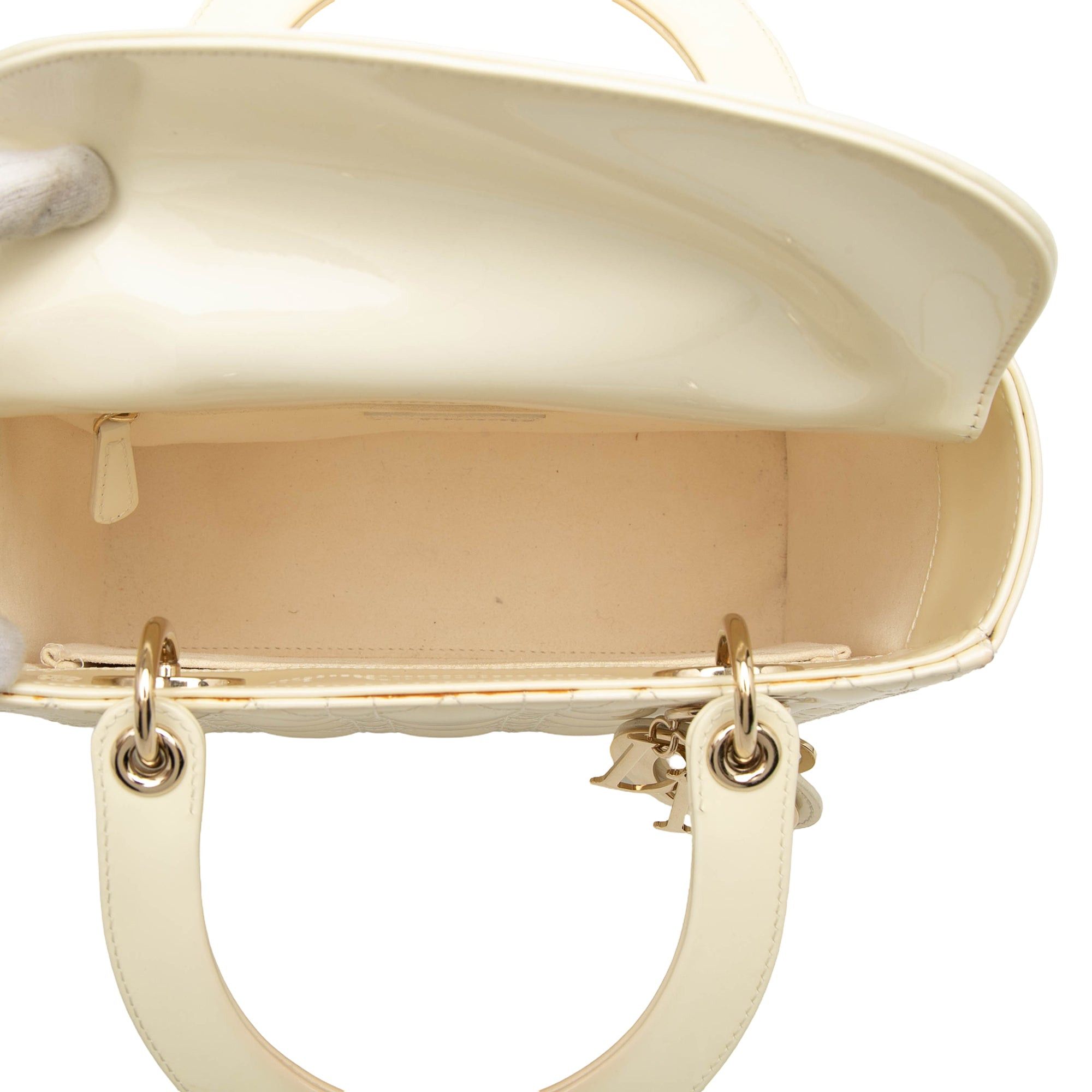 Dior Medium Patent Cannage Lady Dior Size ONE SIZE - 4 Thumbnail