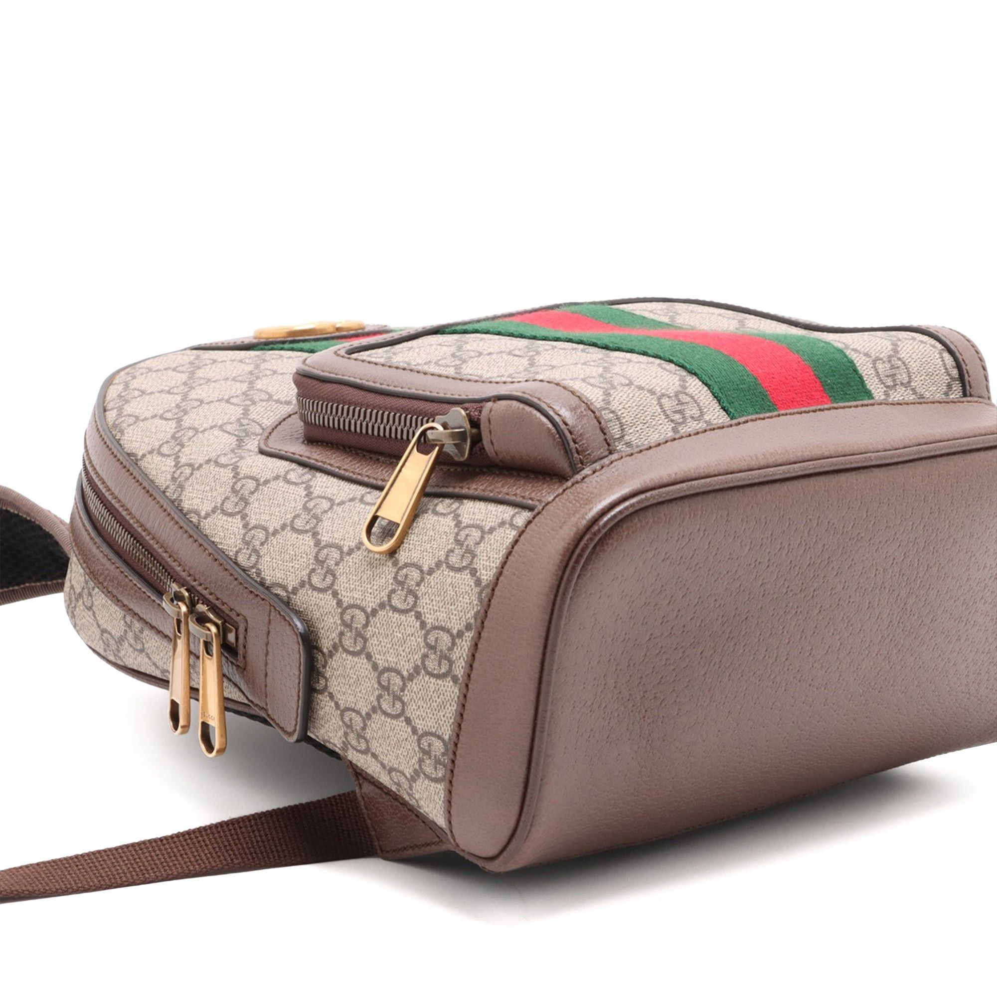 Gucci Small GG Supreme Web Ophidia Backpack Size ONE SIZE - 7 Thumbnail