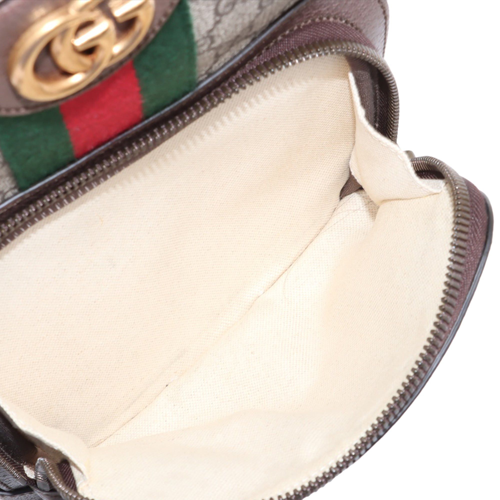 Gucci Small GG Supreme Web Ophidia Backpack Size ONE SIZE - 4 Thumbnail