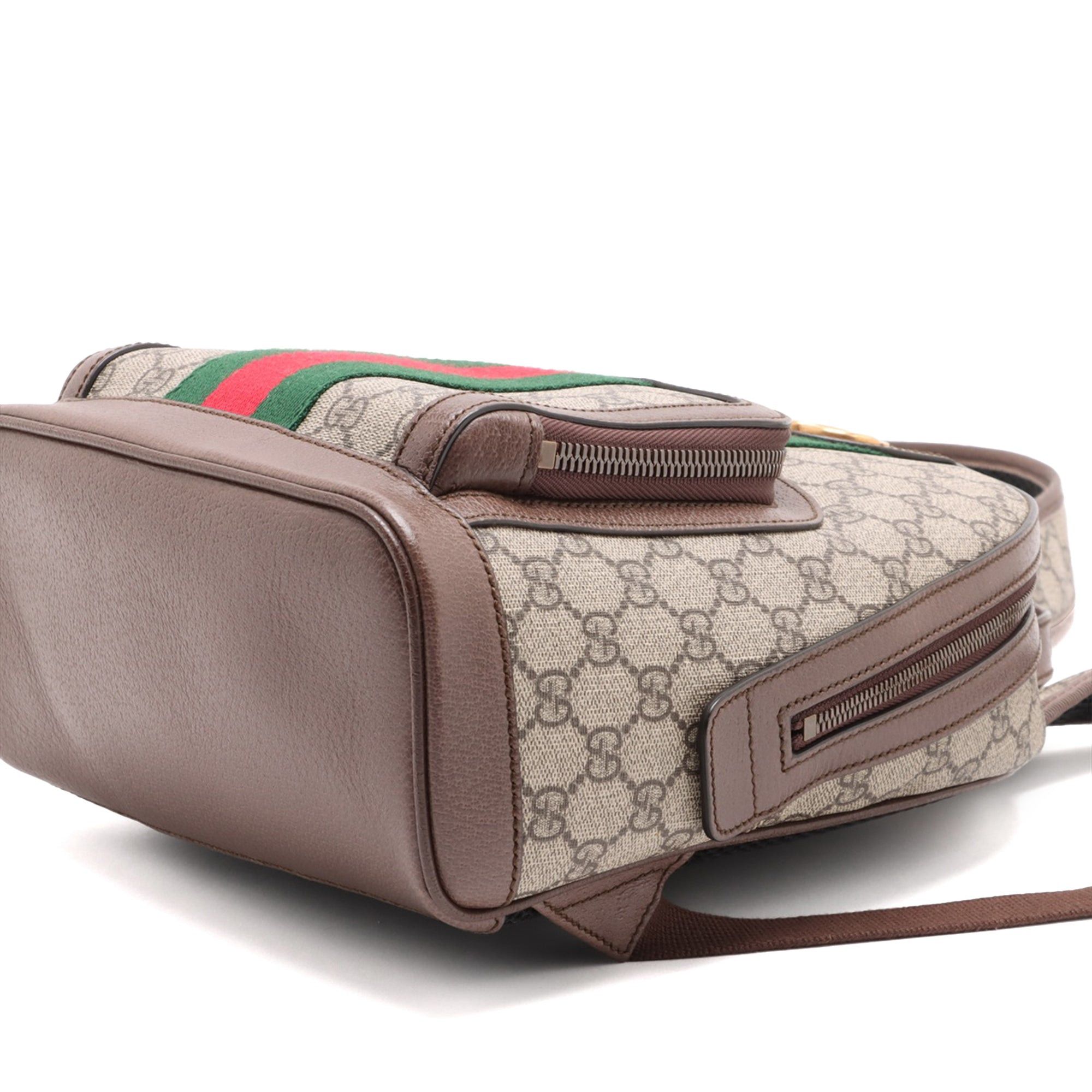 Gucci Small GG Supreme Web Ophidia Backpack Size ONE SIZE - 8 Thumbnail