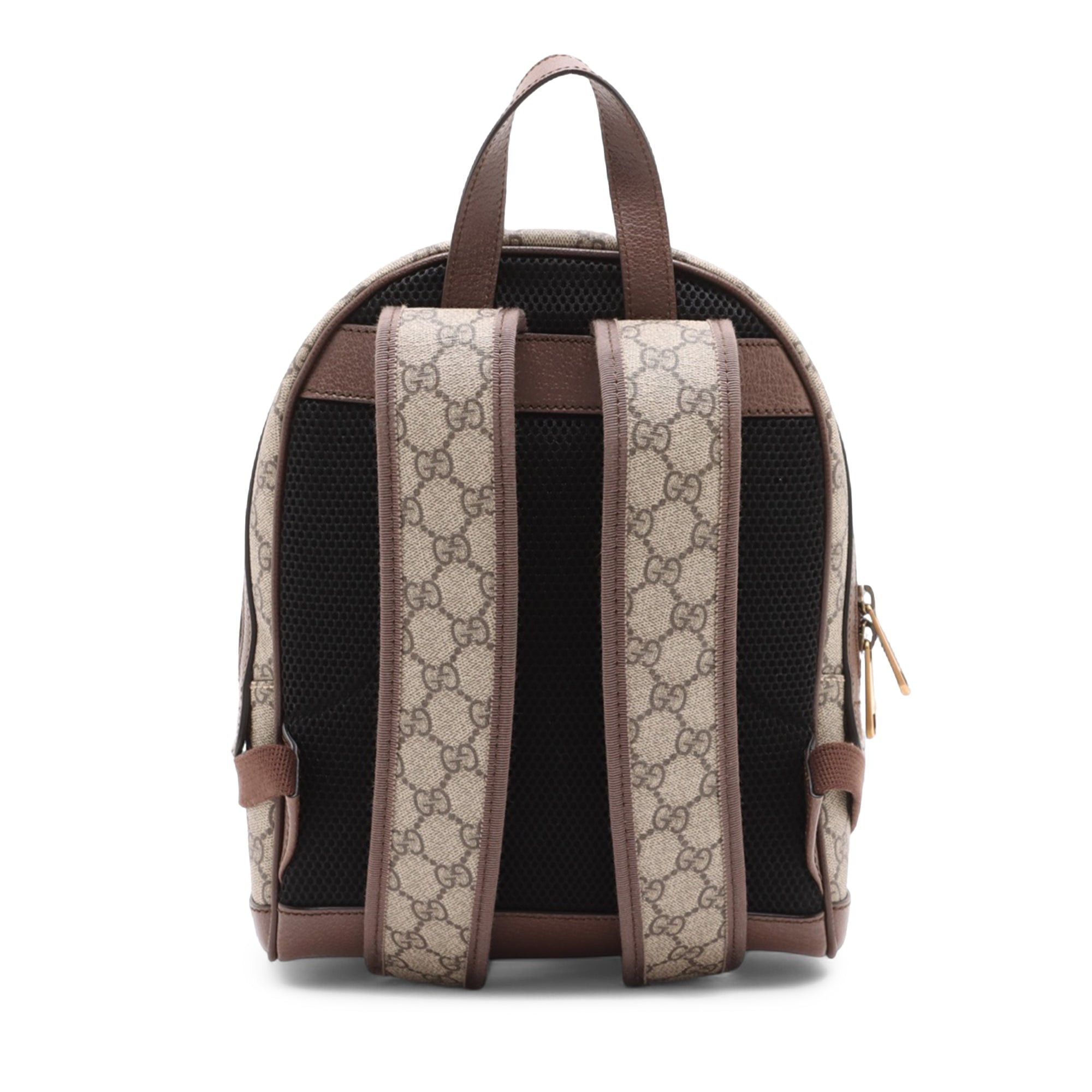 Gucci Small GG Supreme Web Ophidia Backpack Size ONE SIZE - 2 Thumbnail