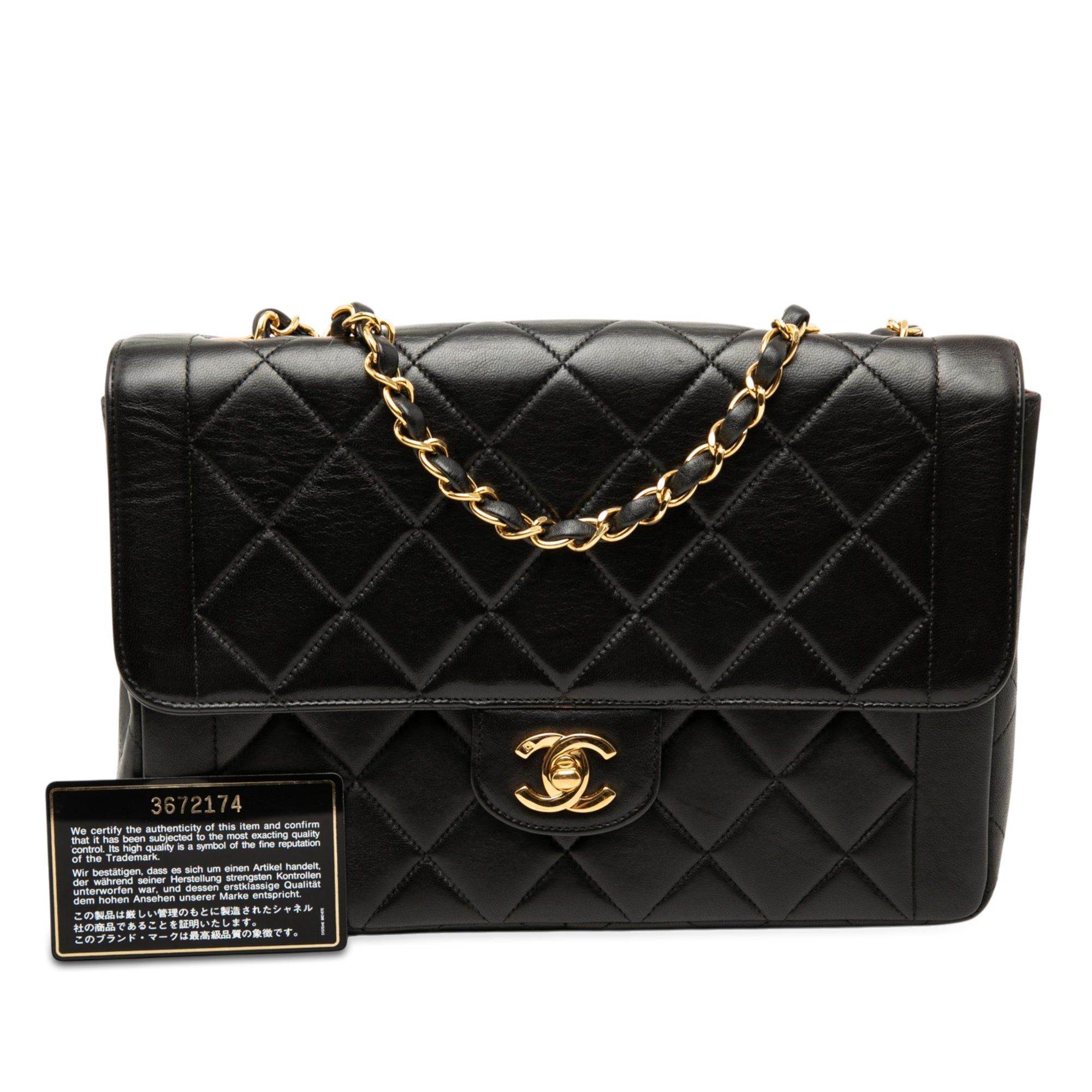Chanel Medium CC Quilted Lambskin Border Single Flap Size ONE SIZE - 8 Thumbnail