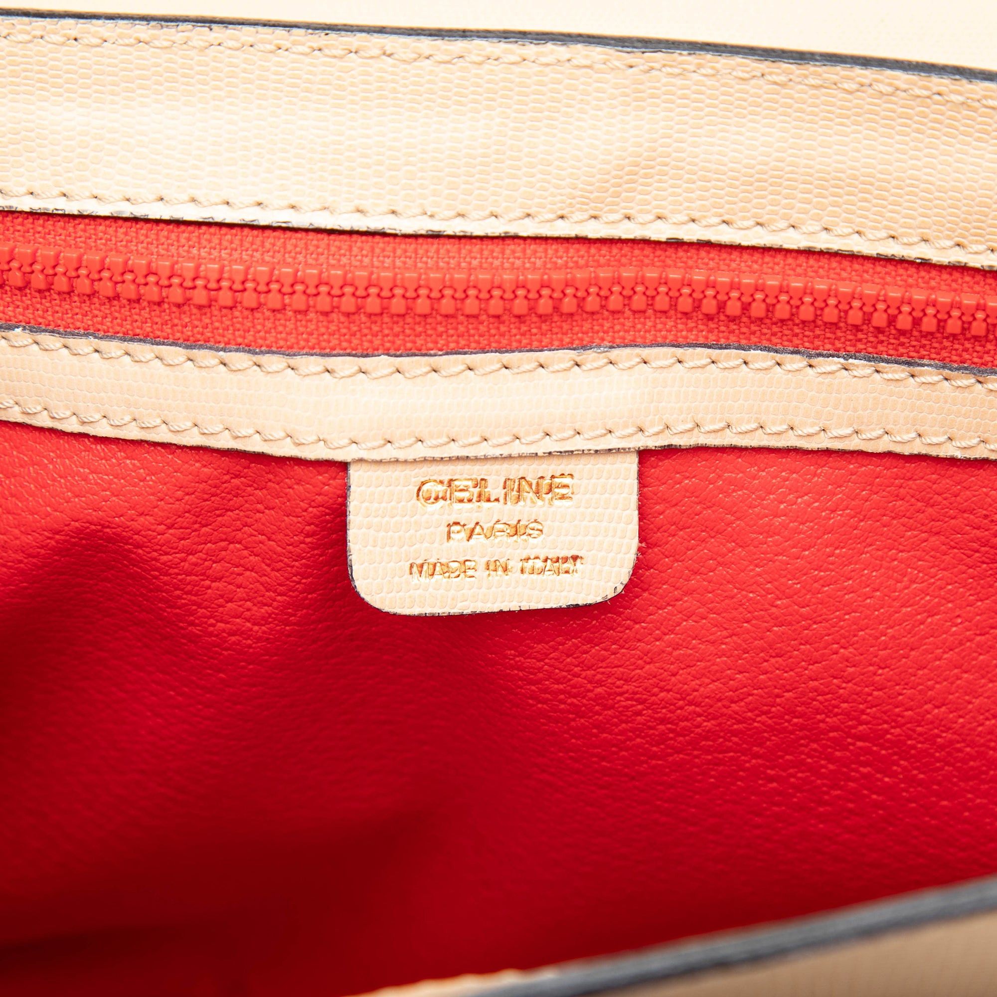 Celine Embossed Leather Satchel Size ONE SIZE - 5 Thumbnail