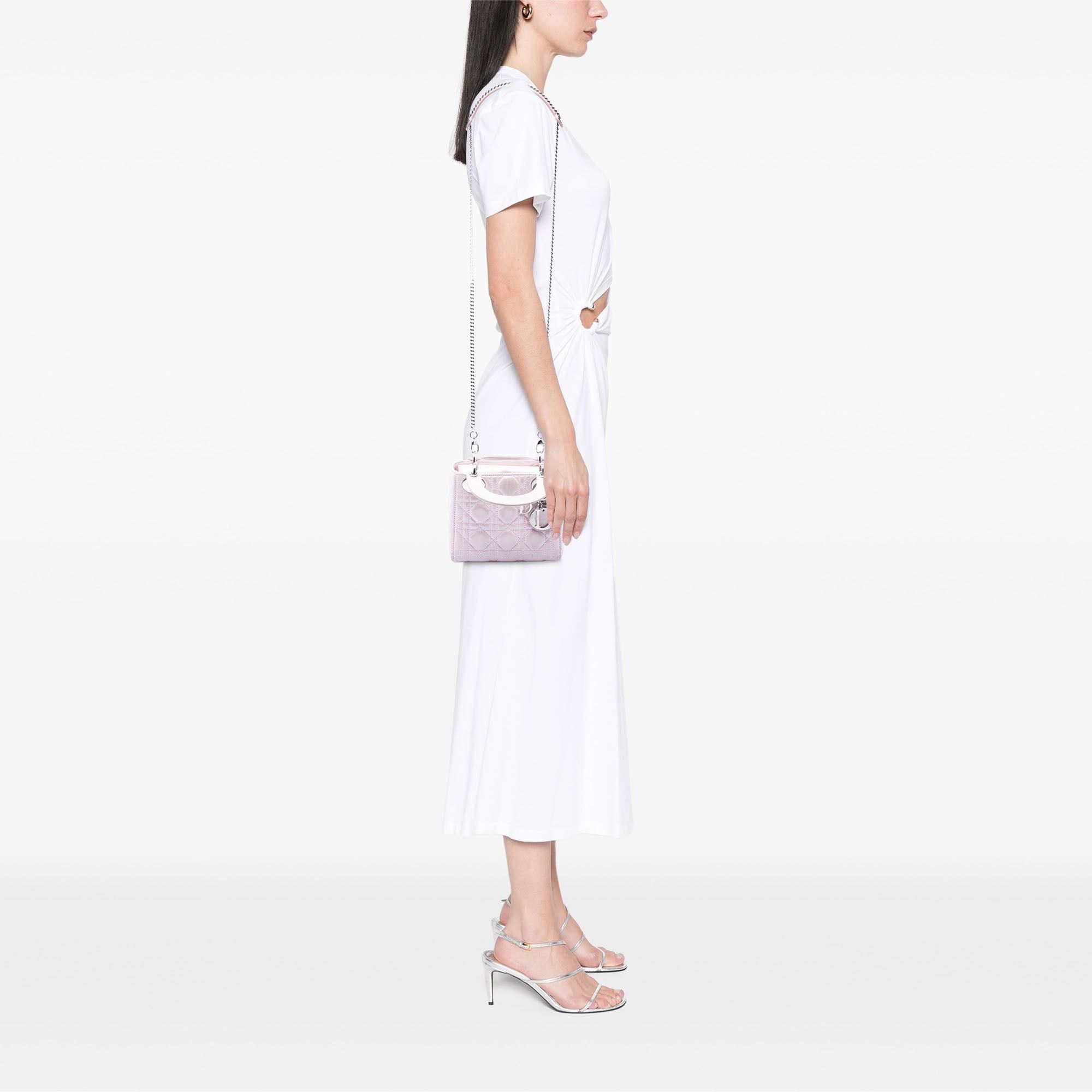 Dior Mini Iridescent Lambskin Cannage Lady Dior Size ONE SIZE - 7 Thumbnail