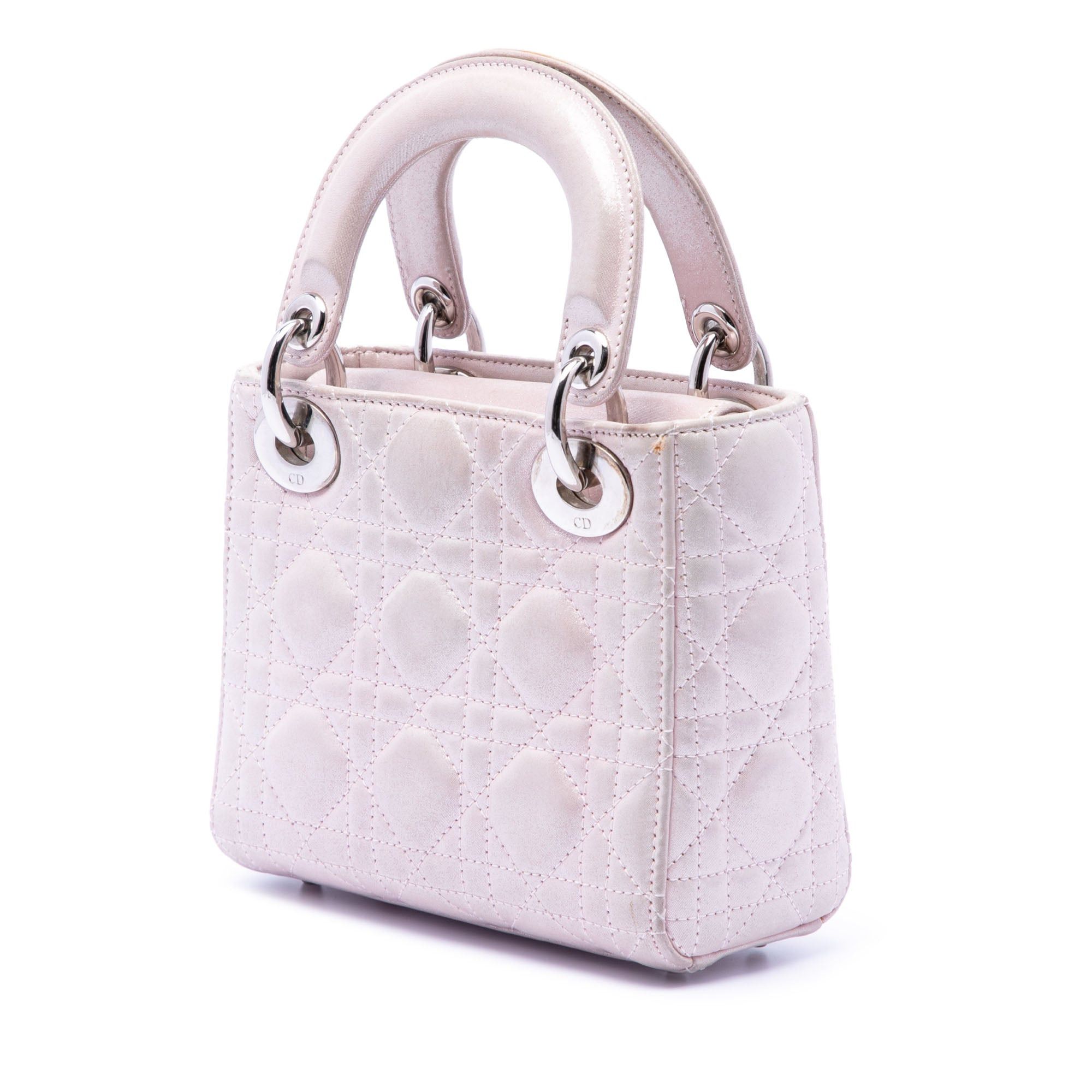 Dior Mini Iridescent Lambskin Cannage Lady Dior Size ONE SIZE - 2 Thumbnail