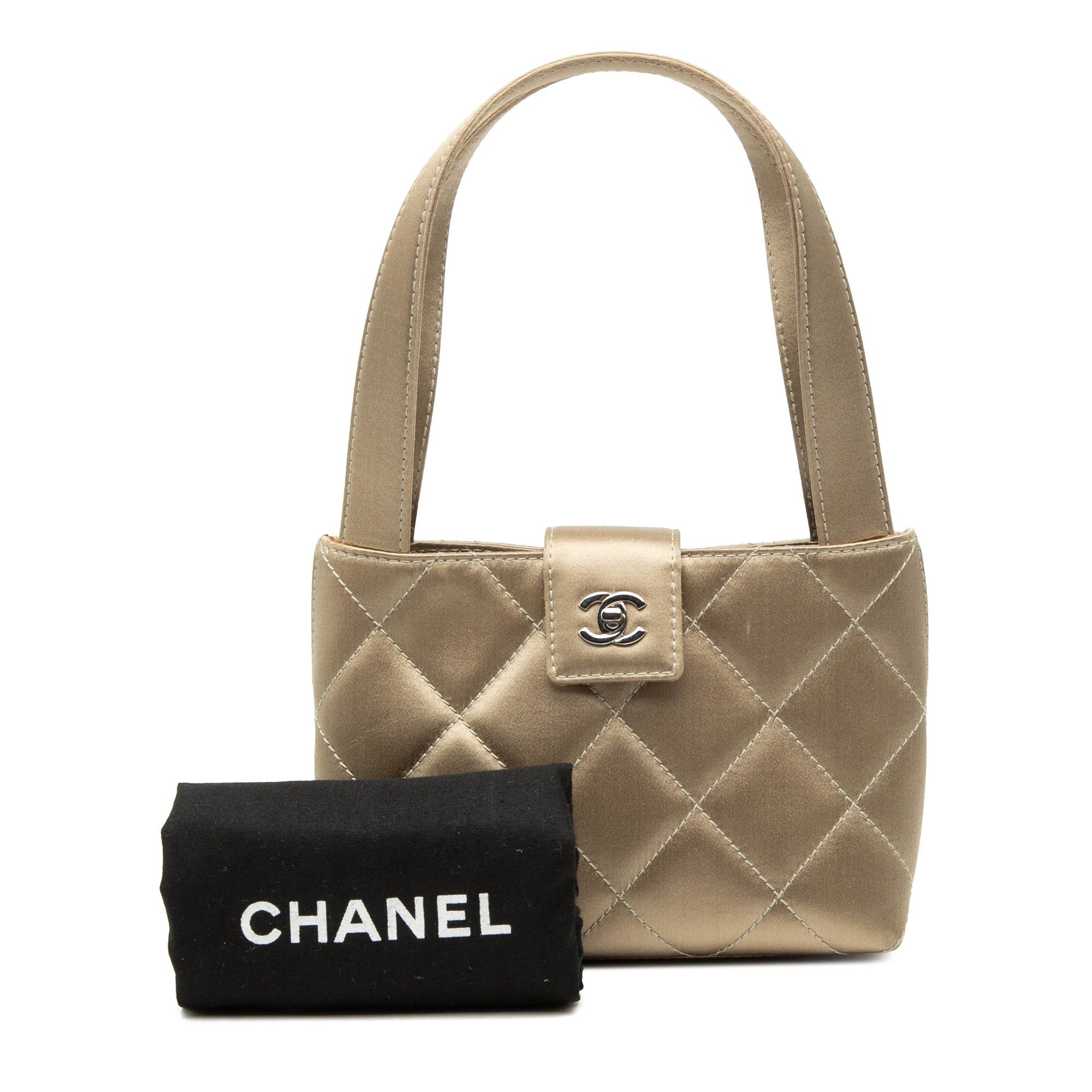 Chanel CC Quilted Satin Handbag Size ONE SIZE - 8 Thumbnail