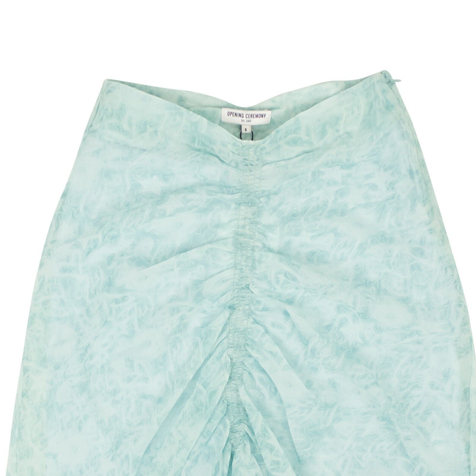 Opening Ceremony Powder Blue Polyester Crinkle Mini Skirt Size 0/36 Size 25" / US 0 / IT 36 - 2 Thumbnail