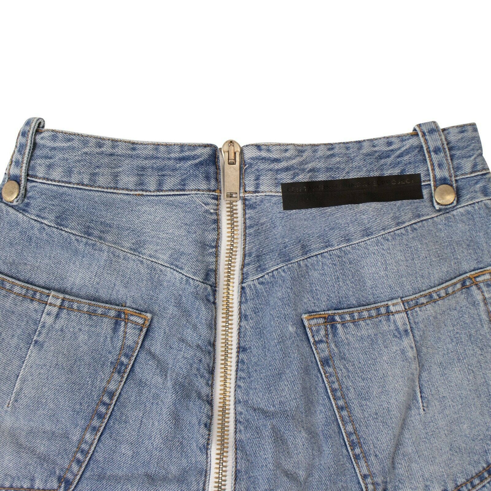 Unravel Project Denim Zipped Shorts Size 24 Size 24" / US 00 / IT 34 - 4 Thumbnail