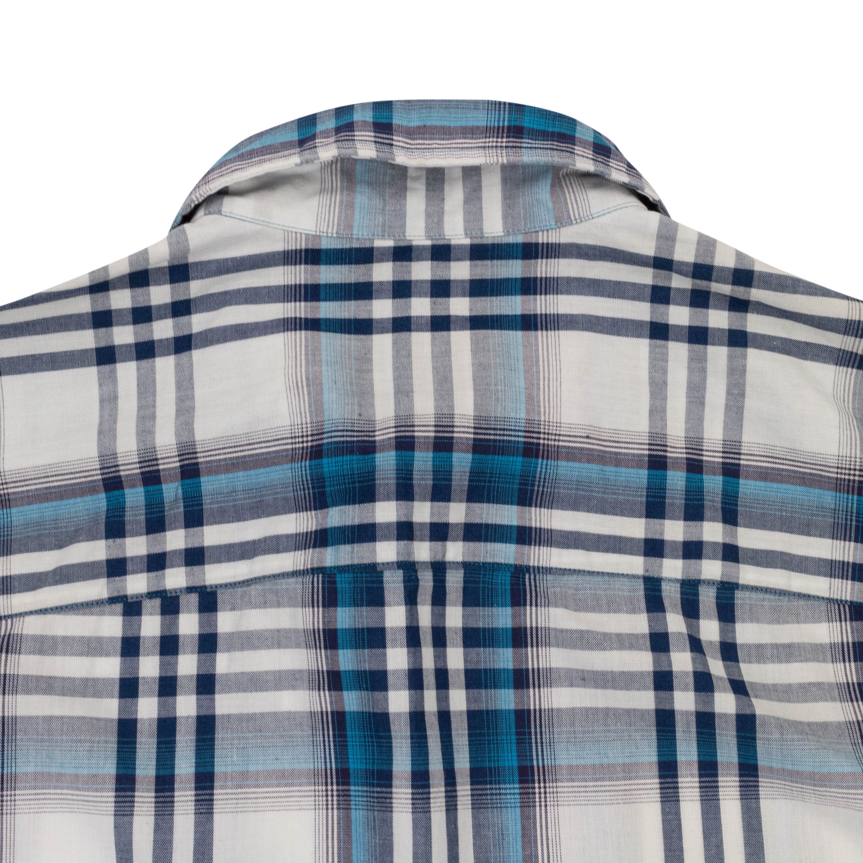 Freemans Sporting Club Blue Plaid Cotton Short Sleeve Shirt Size L Size US L / EU 52-54 / 3 - 4 Thumbnail