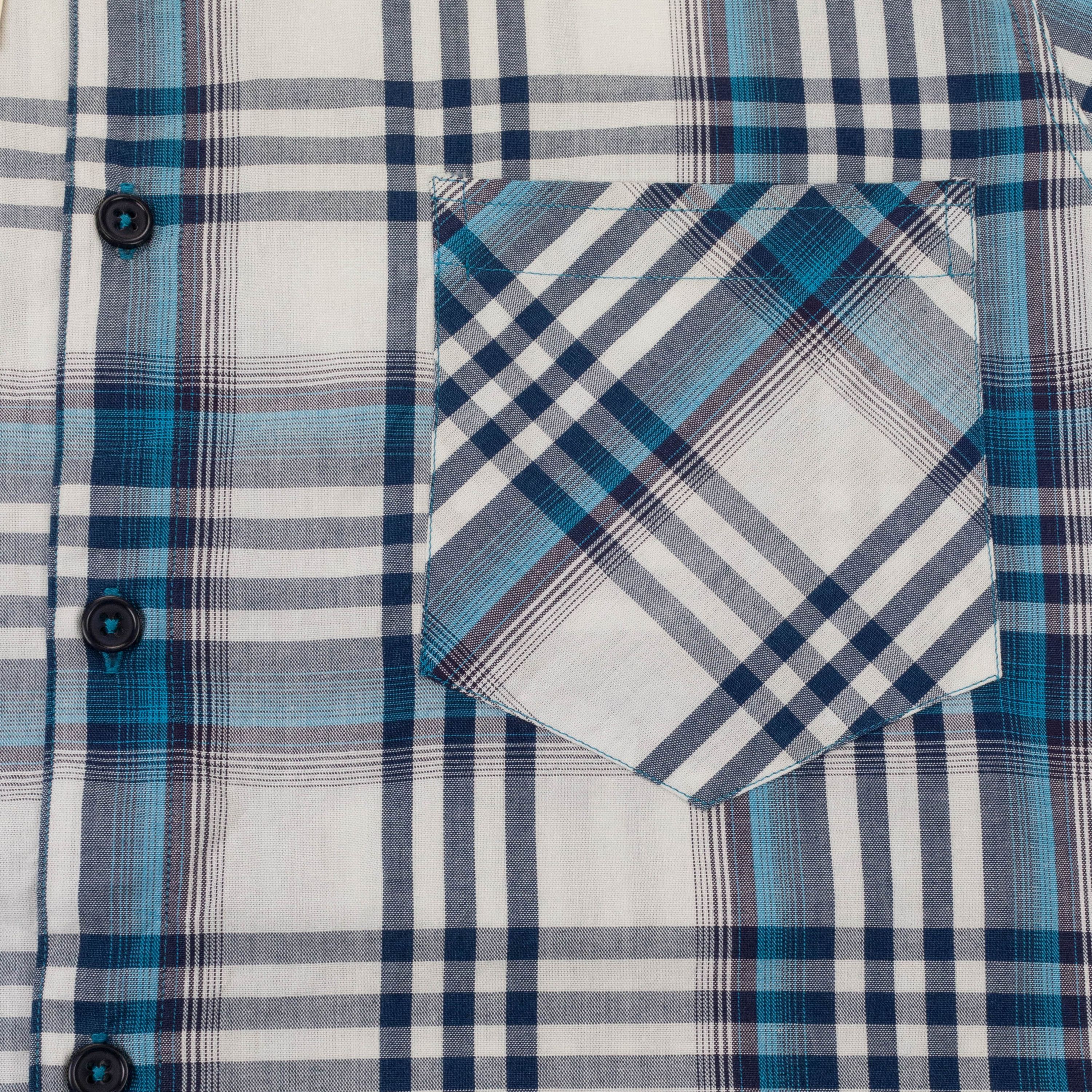 Freemans Sporting Club Blue Plaid Cotton Short Sleeve Shirt Size L Size US L / EU 52-54 / 3 - 5 Thumbnail