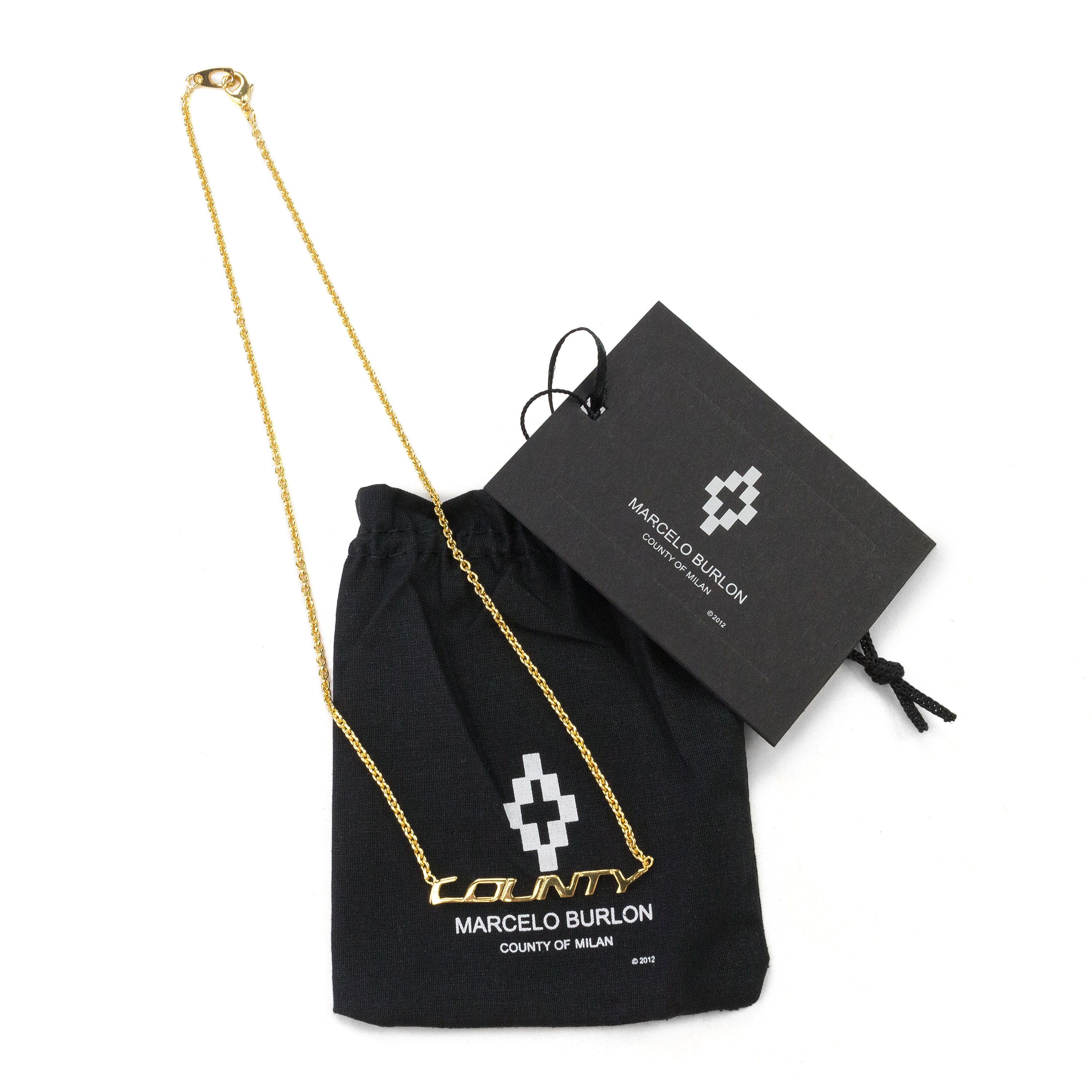 Marcelo Burlon Gold County Necklace Size OS Size ONE SIZE - 3 Thumbnail