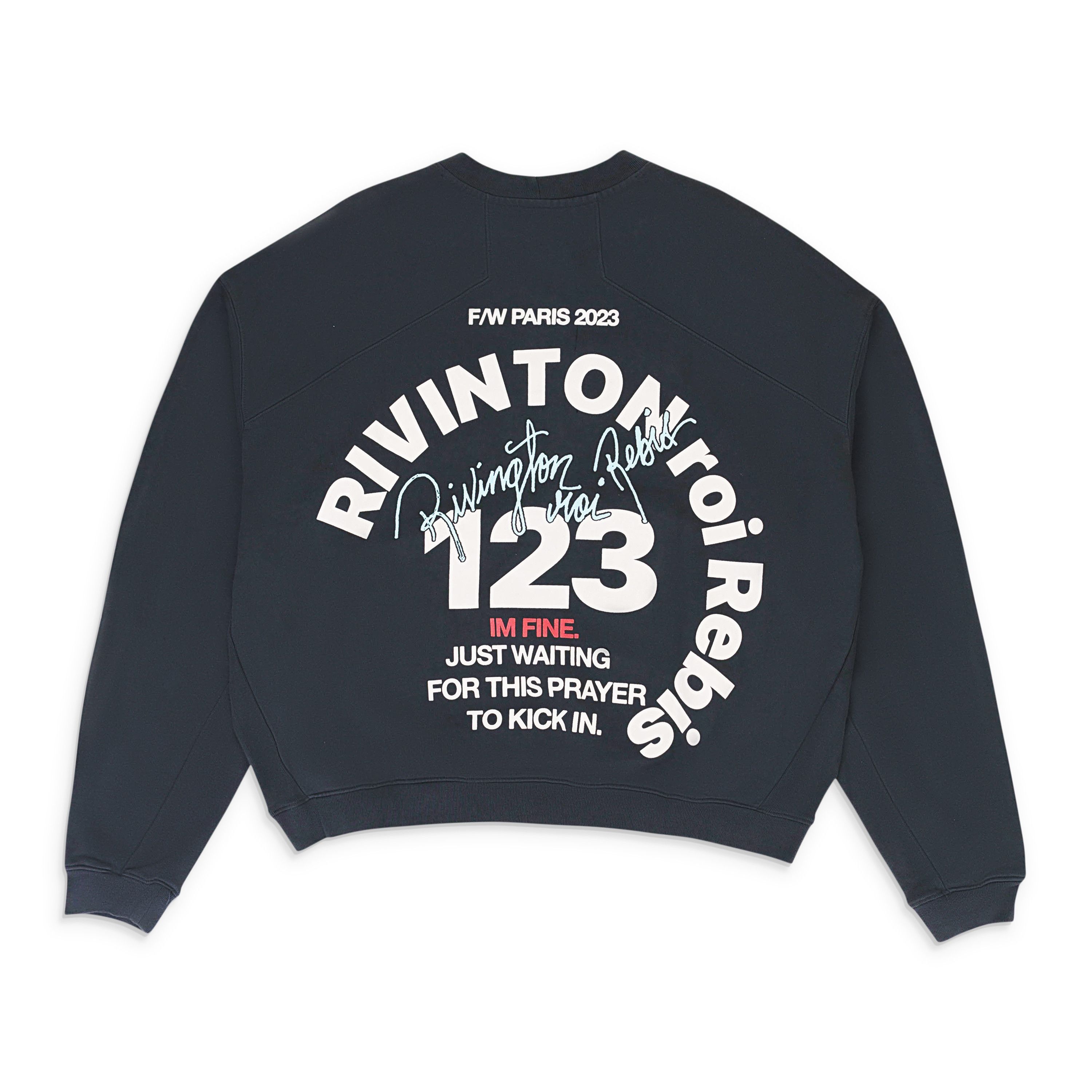 Ace Rivington Ace Rivington BLACK CVA PARIS CREWNECK SWEATSHIRT SIZE 3 Size US L / EU 52-54 / 3 - 2 Thumbnail
