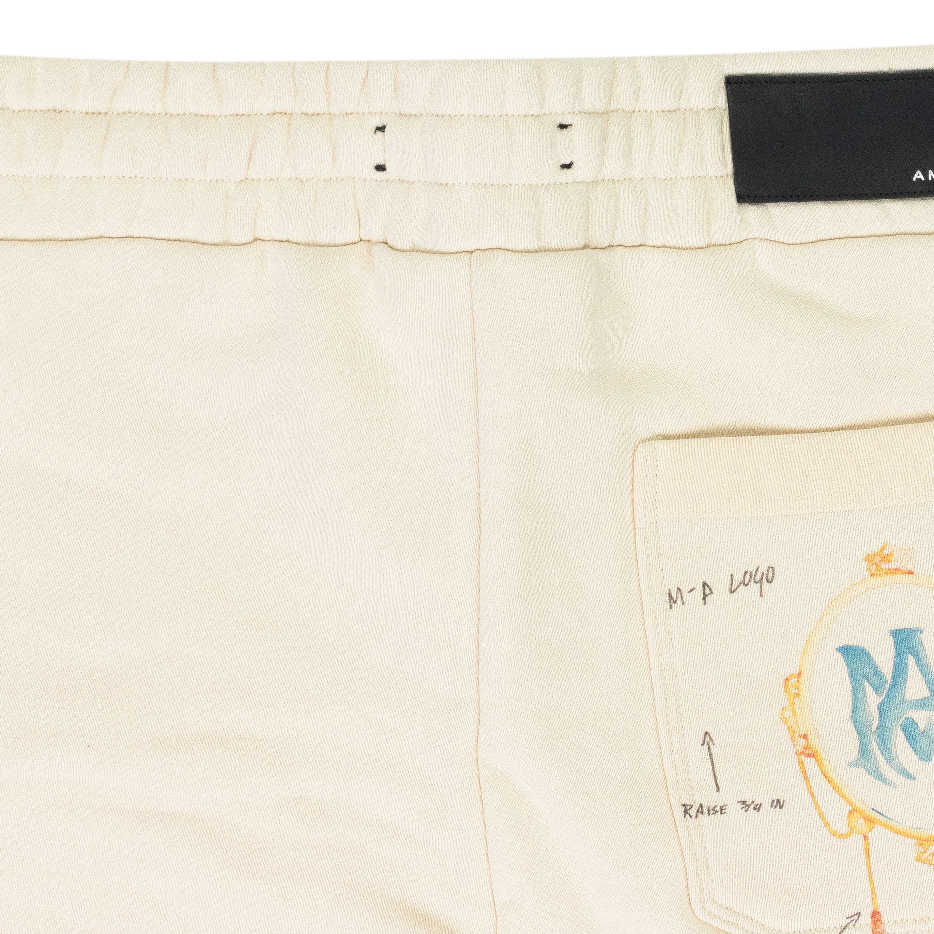 Amiri Amiri Almond Zig Zag Sketch Sweatshorts SIZE M Size US 32 / EU 48 - 4 Thumbnail