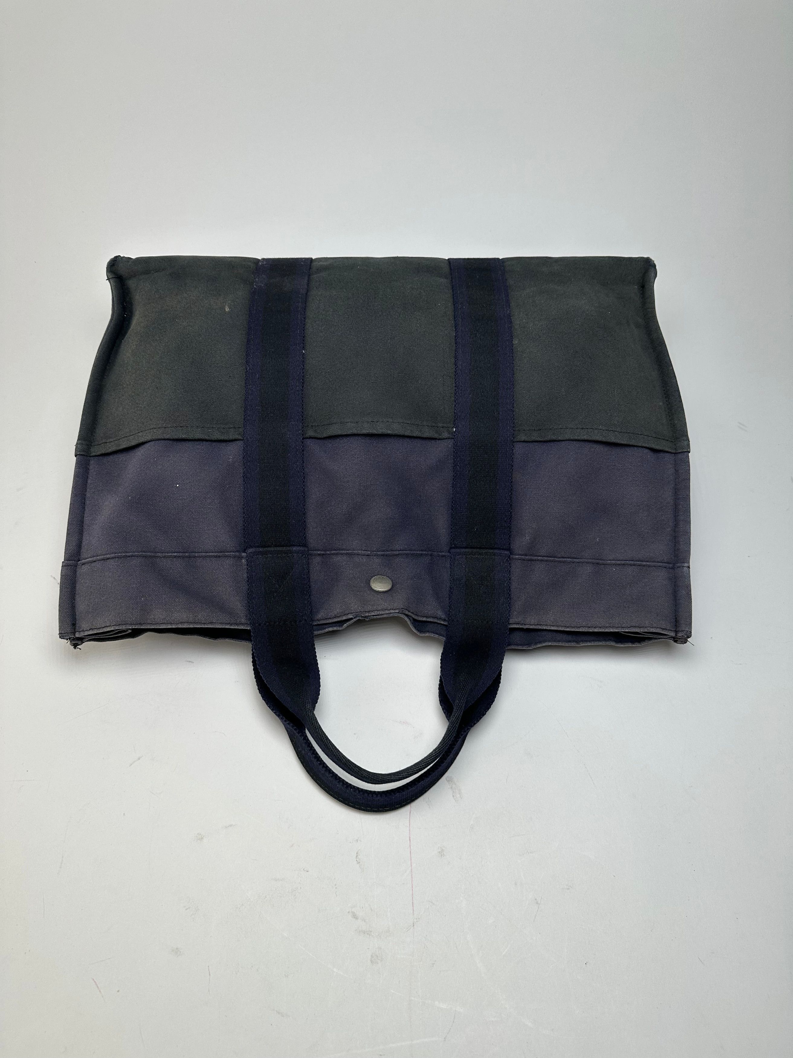 Other Vintage Hermès Fourre Tout MM Canvas Tote Bag Black Navy Size ONE SIZE - 6 Thumbnail