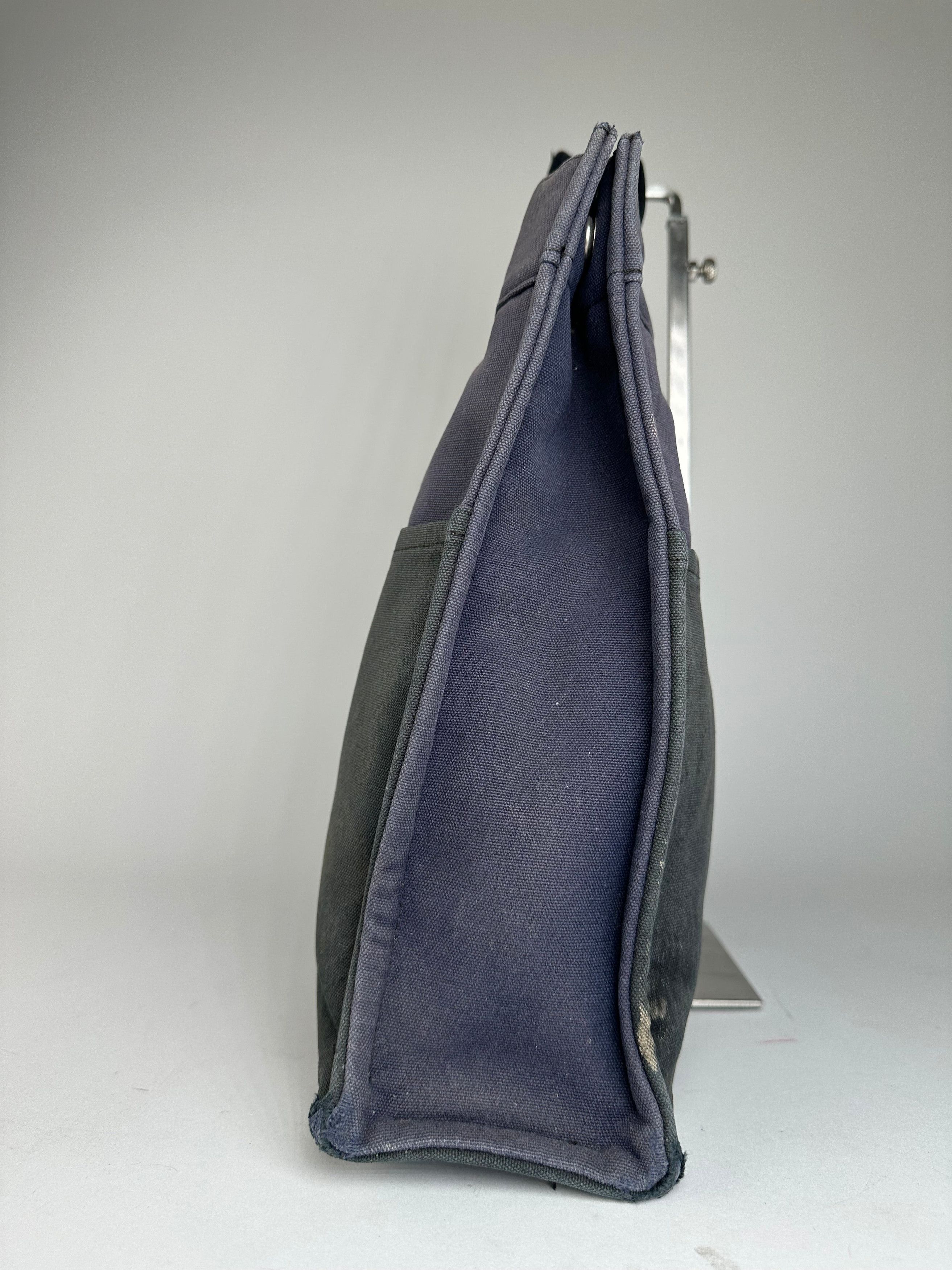 Other Vintage Hermès Fourre Tout MM Canvas Tote Bag Black Navy Size ONE SIZE - 4 Thumbnail