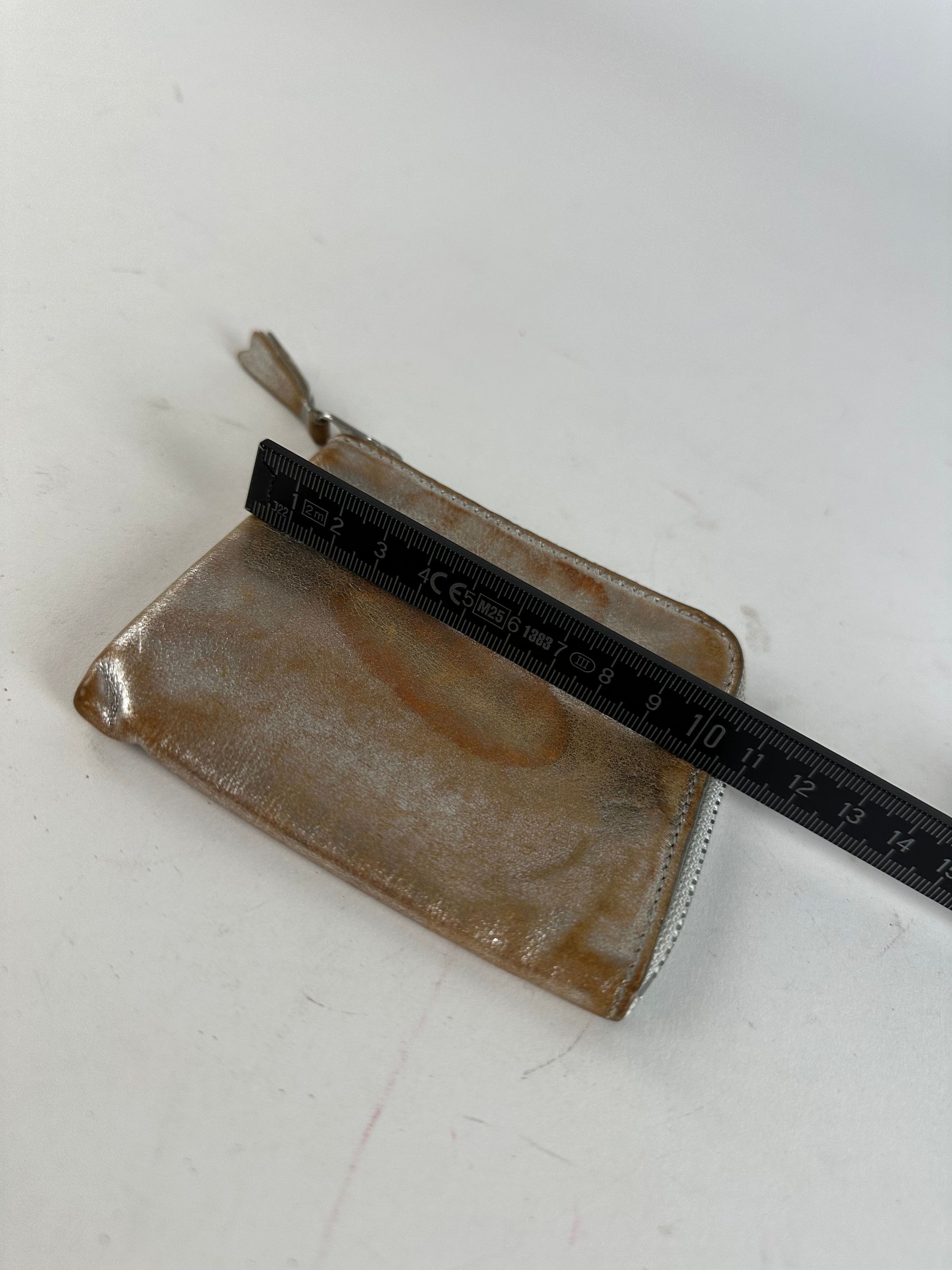 Comme des Garcons Vintage Comme Des Garçons Silver Edge Leather Zip Card Holde Size ONE SIZE - 6 Thumbnail