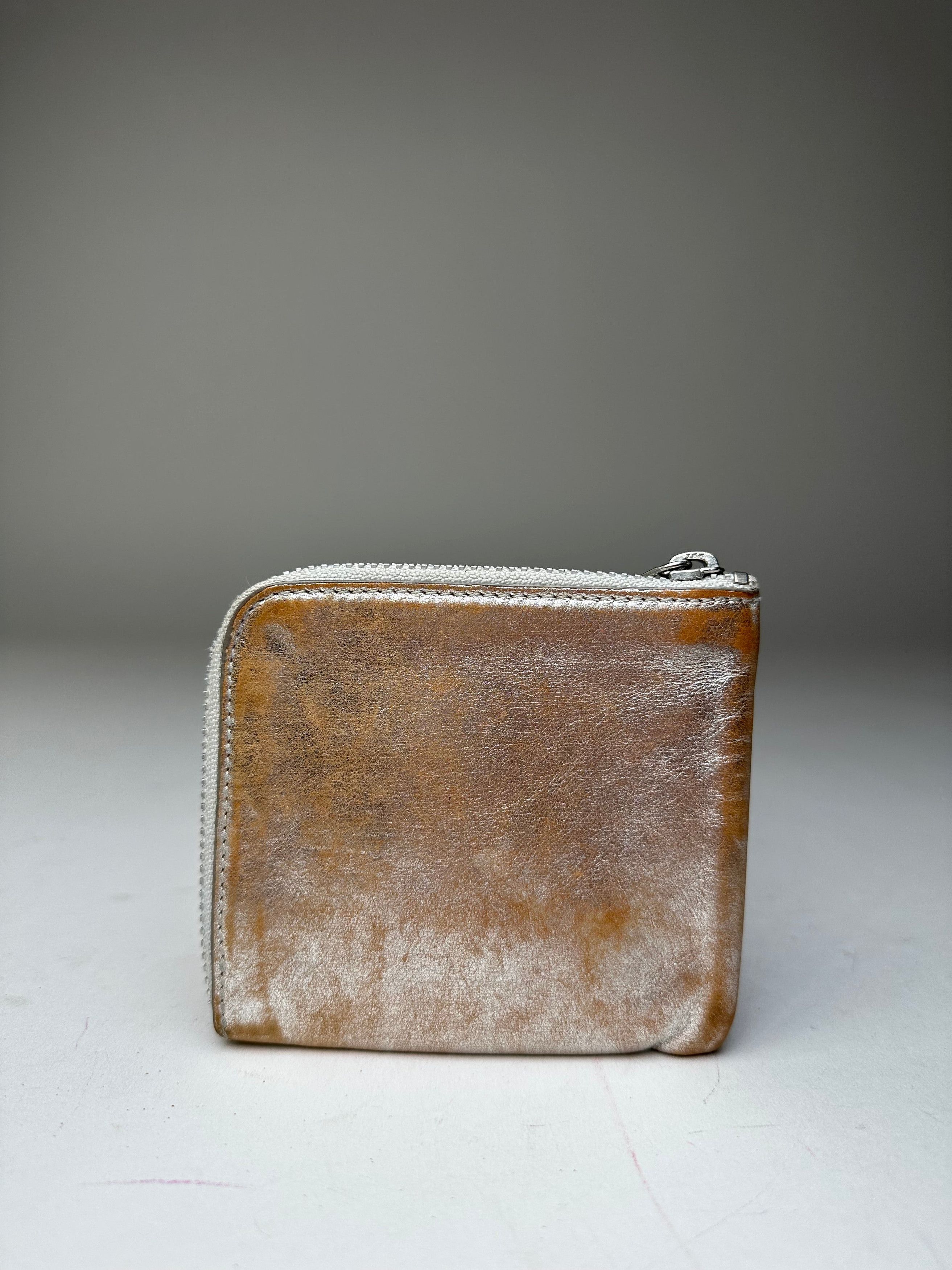 Comme des Garcons Vintage Comme Des Garçons Silver Edge Leather Zip Card Holde Size ONE SIZE - 2 Thumbnail