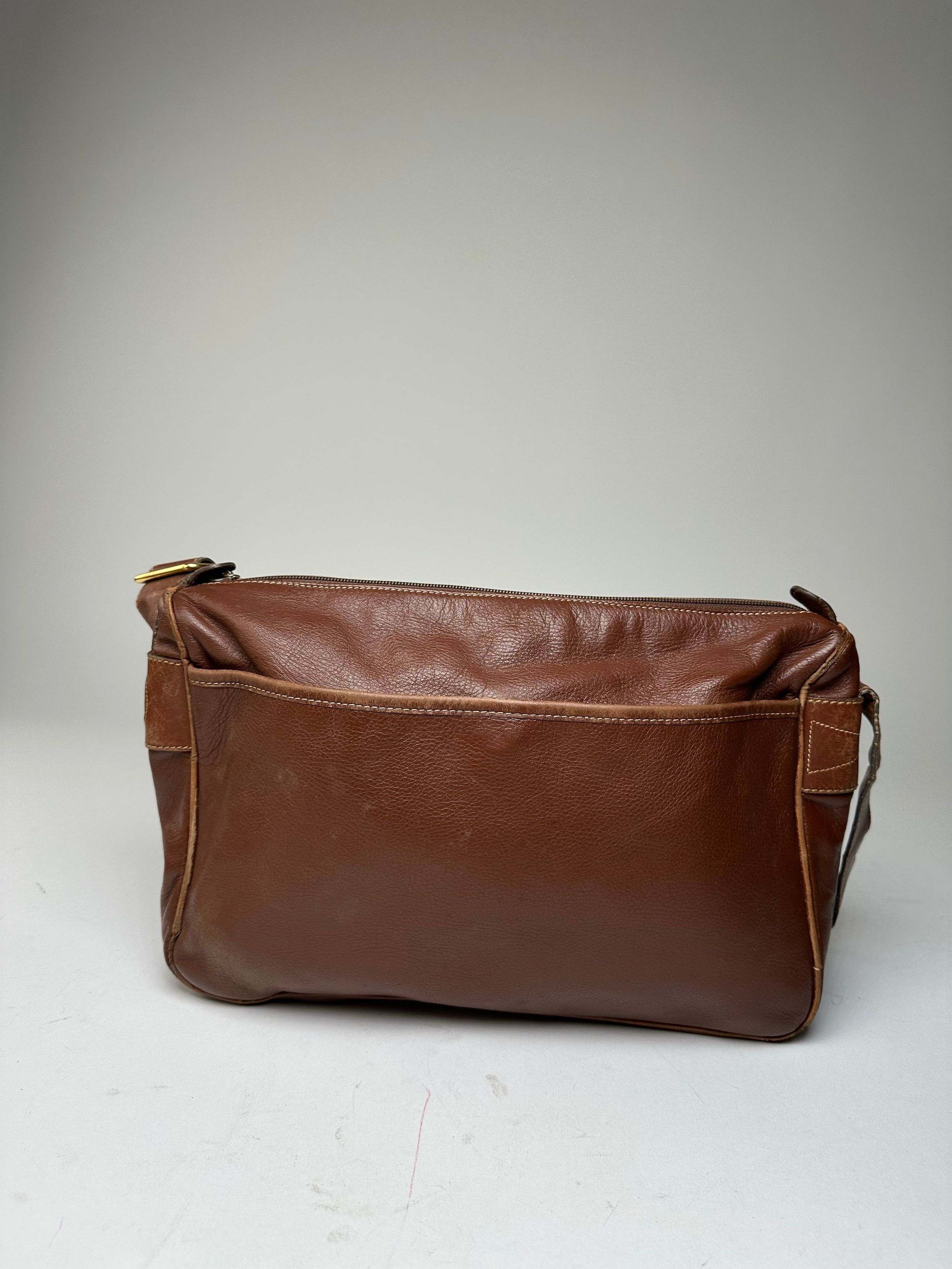 Gucci Vintage Leather Shoulder Bag Cognac Brown Size ONE SIZE - 9 Thumbnail