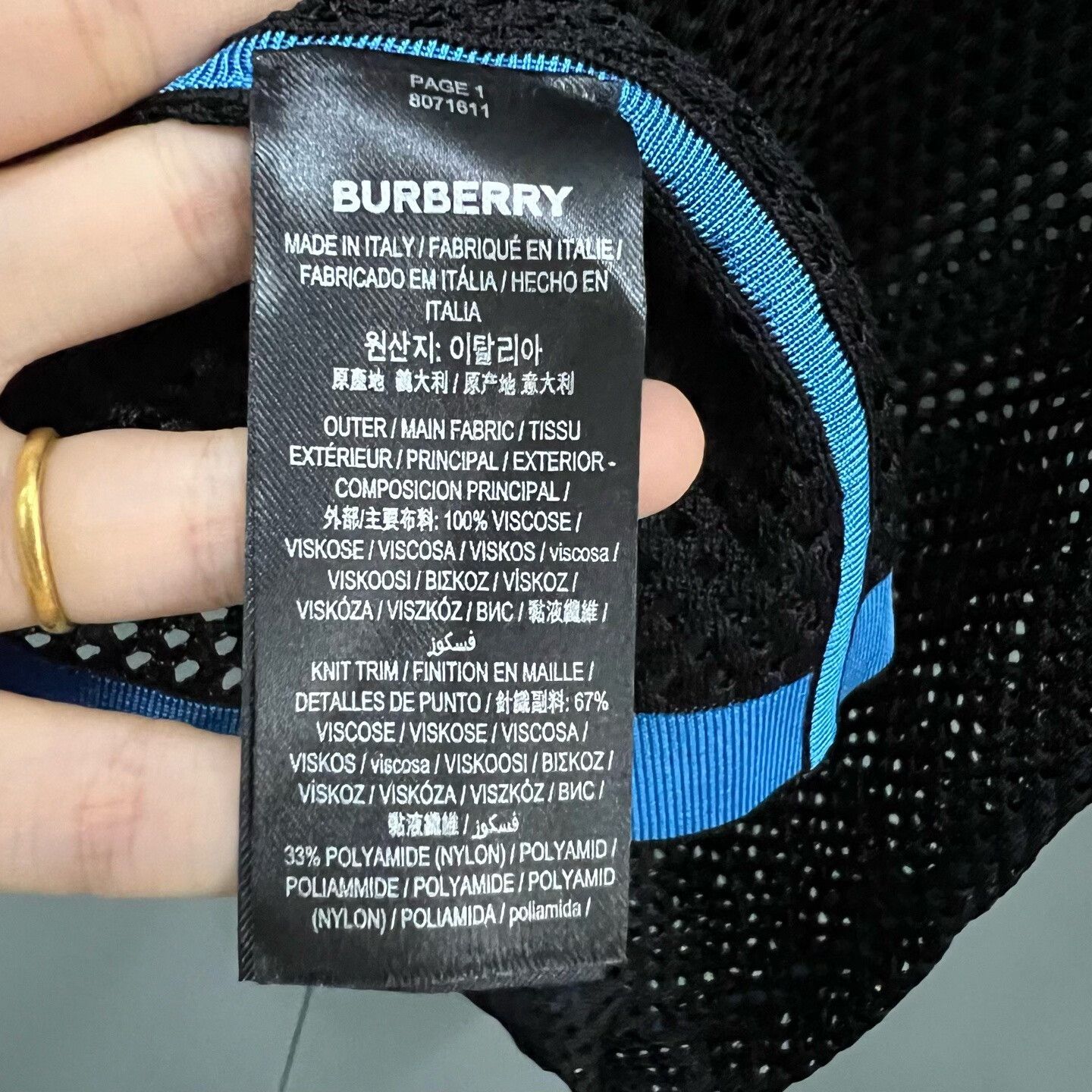 Burberry Burberry Black T-Shirt s Men Size US S / EU 44-46 / 1 - 3 Thumbnail