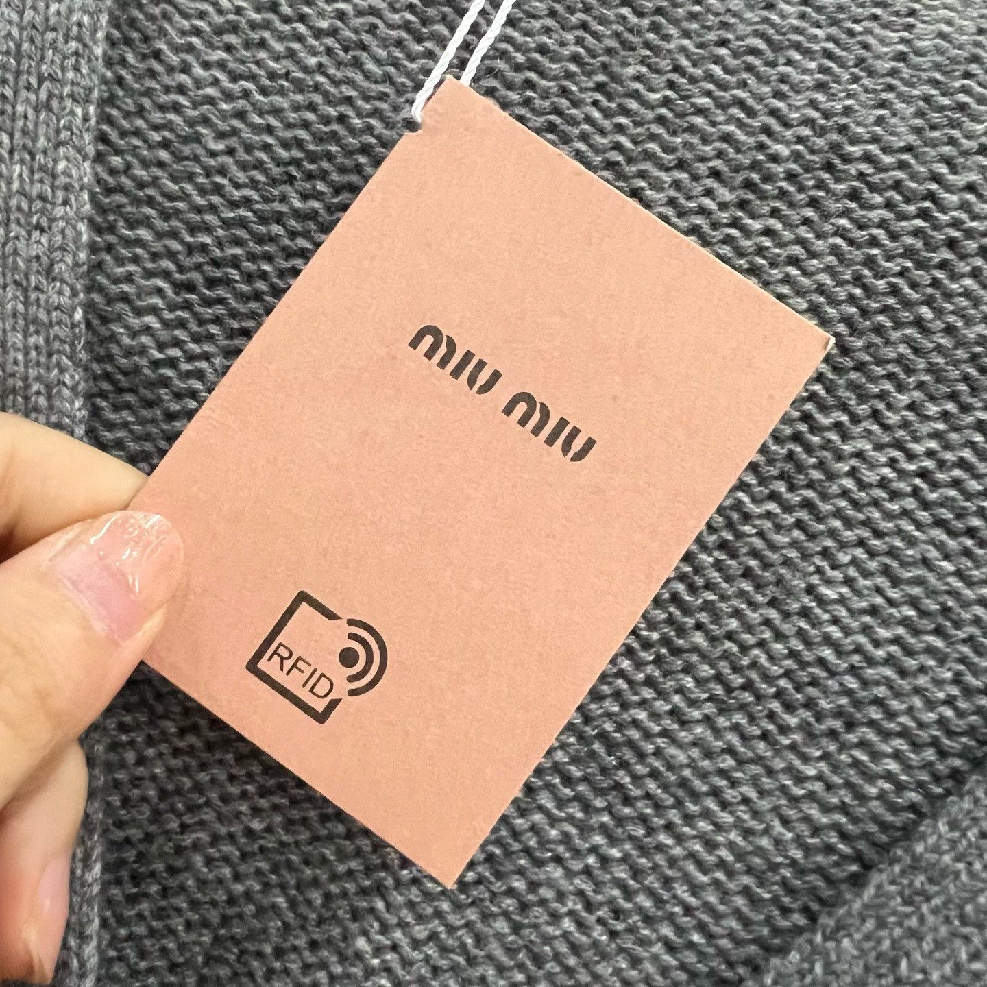 Miu Miu Miu Miu Knit Gray Sweater it_36 Women Size XS / US 0-2 / IT 36-38 - 3 Thumbnail