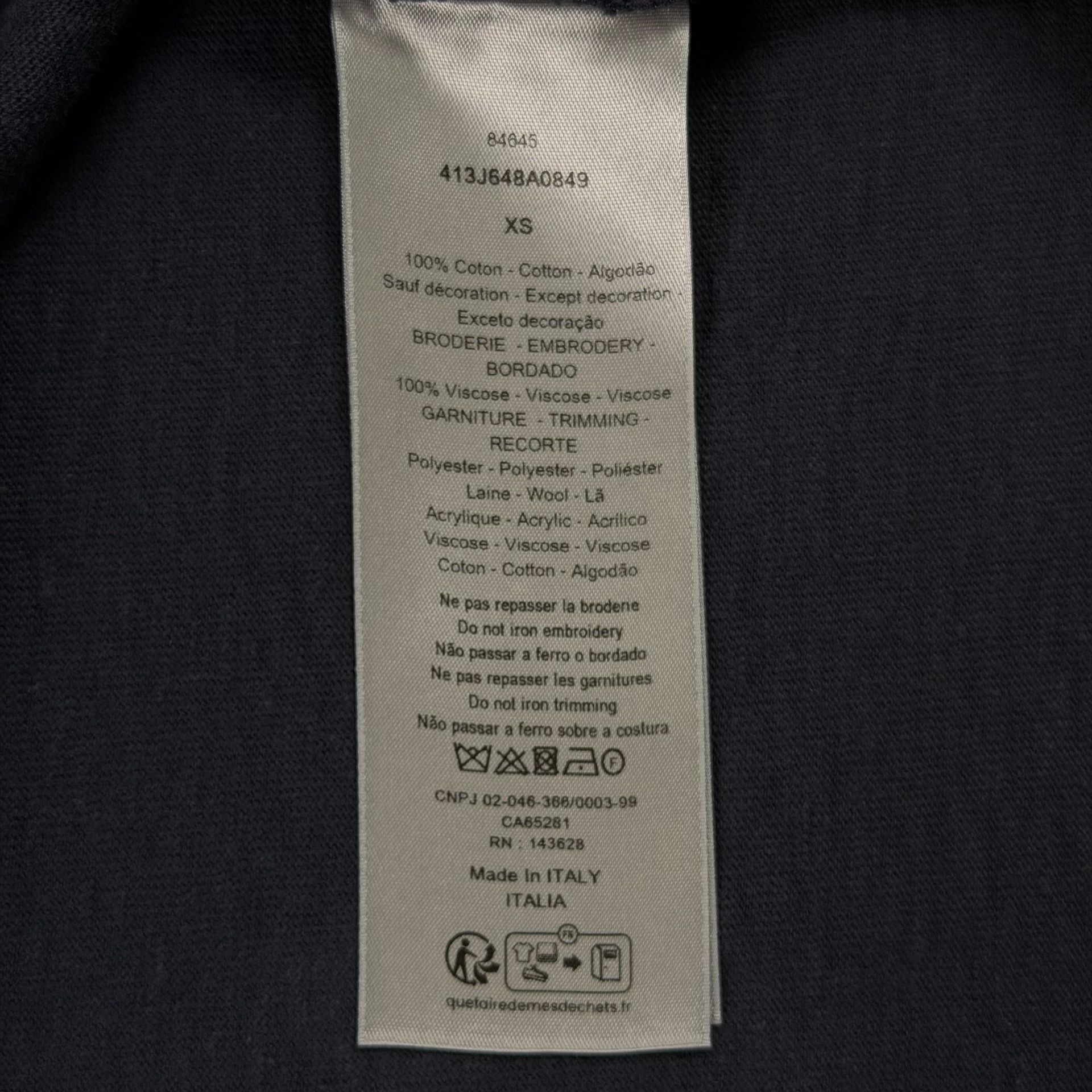 Dior Dior Dinosaur Embroidery Pocket T-Shirt XS Size US XS / EU 42 / 0 - 7 Thumbnail