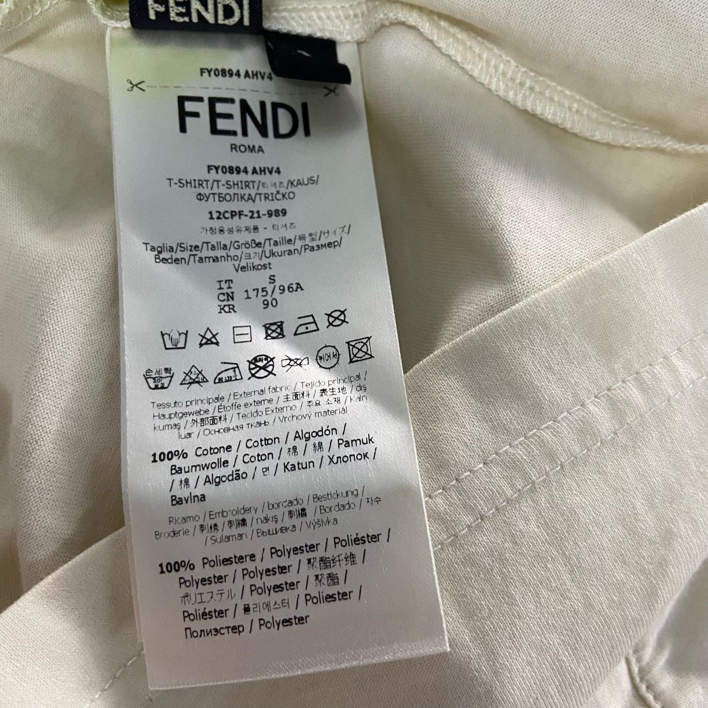 Fendi Fendi Retro Embroidered T-Shirt S Women Size S / US 4 / IT 40 - 4 Thumbnail