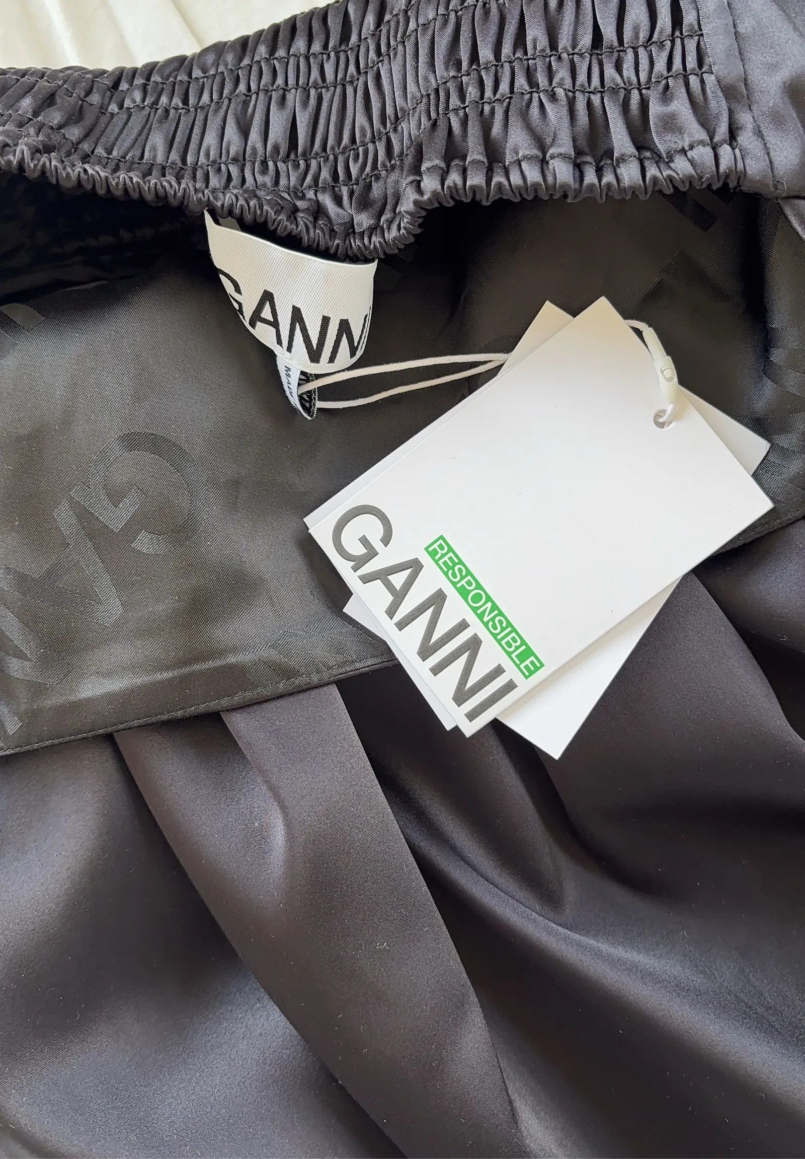 Ganni Ganni Double Satin String Long Dress F8582 Dress Size M / US 6-8 / IT 42-44 - 4 Thumbnail