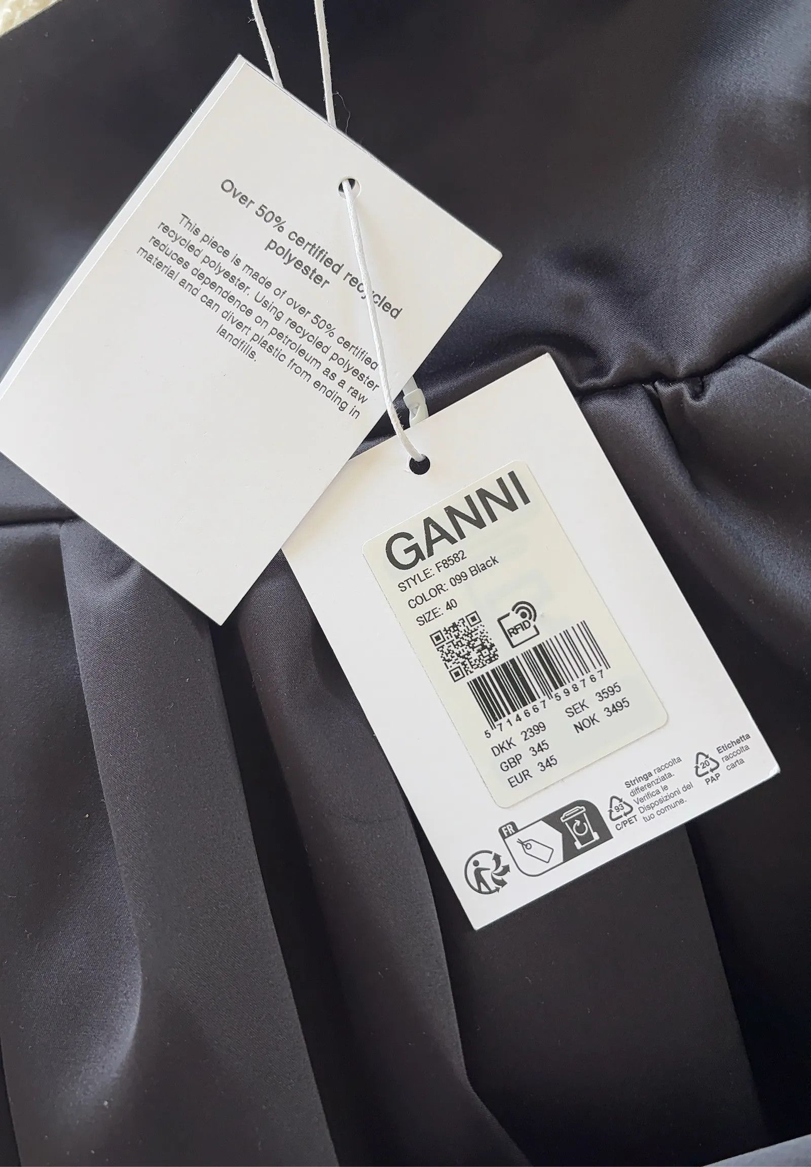 Ganni Ganni Double Satin String Long Dress F8582 Dress Size M / US 6-8 / IT 42-44 - 5 Thumbnail