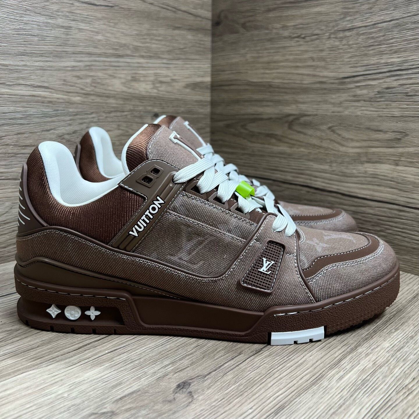 Louis Vuitton Louis Vuitton Training Denim White Lowtop Sneakers 8.5 Men Size US 8.5 / EU 41-42 - 5 Thumbnail