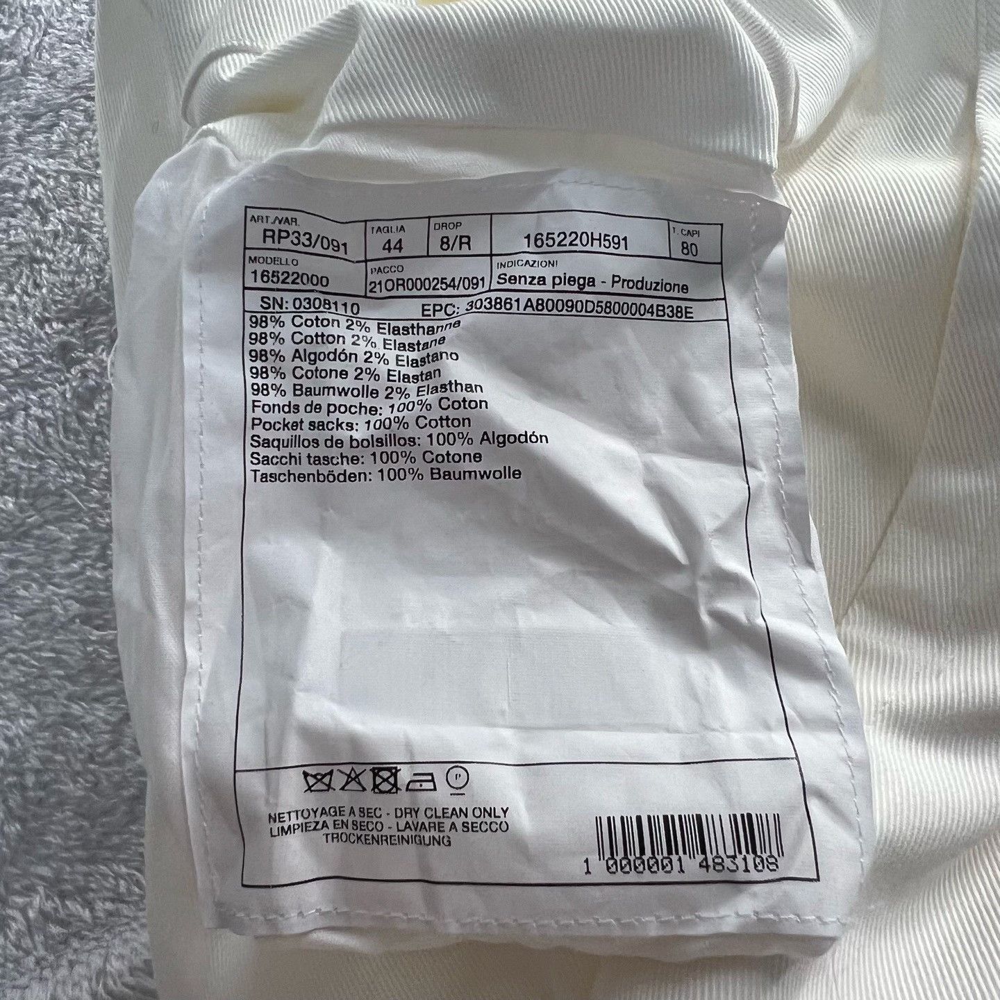 Hermes Hermes White Casual Pants 44 Men Size US 44 / EU 60 - 3 Thumbnail