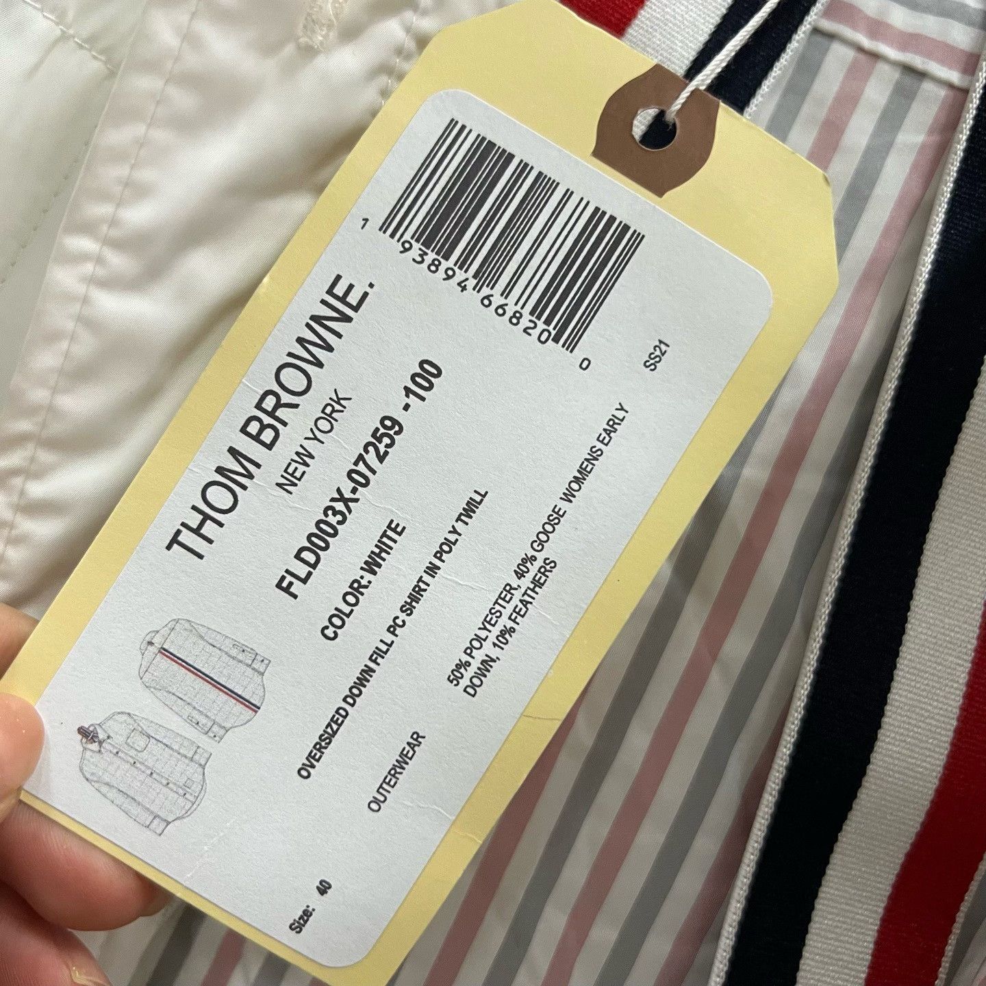 Thom Browne Thom Browne Striped Brown Light Jacket xxs Men Size US XXS / EU 40 - 3 Thumbnail