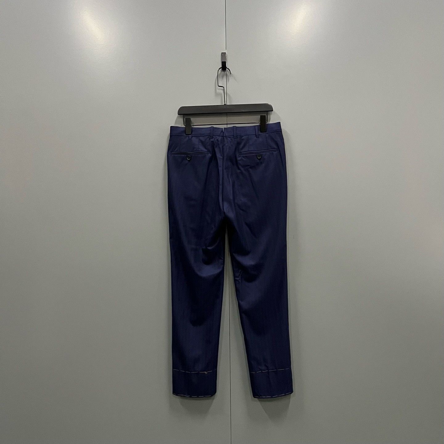 Ermenegildo Zegna Ermenegildo Zegna Casual Blue Formal Trousers 40r Men Size 40R - 2 Thumbnail