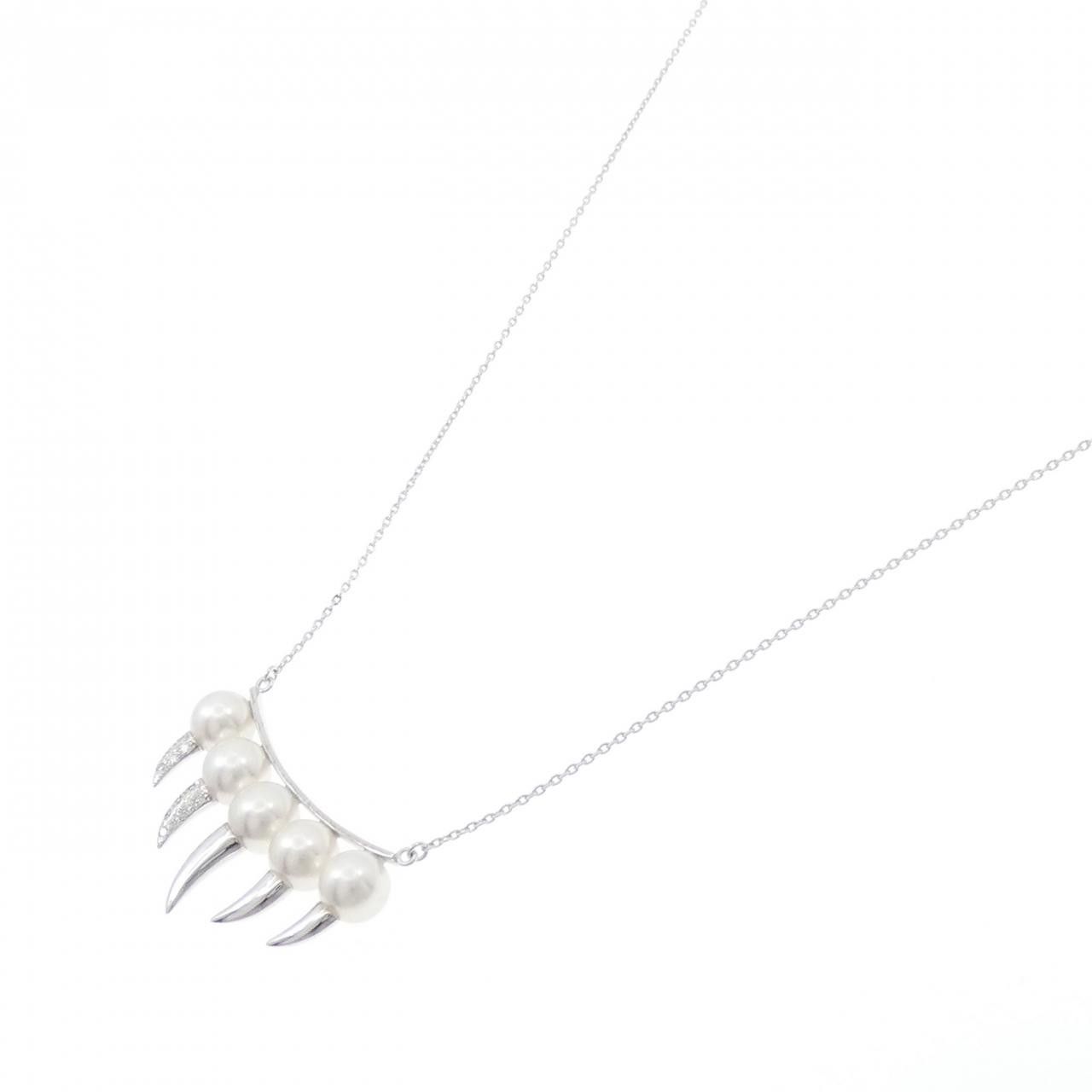 Other Tasaki Tasaki Danger Fang Au750 White Gold Necklace Precious Metal Necklace P-15641-18K DUTY FREE for USA Size ONE SIZE - 2 Thumbnail