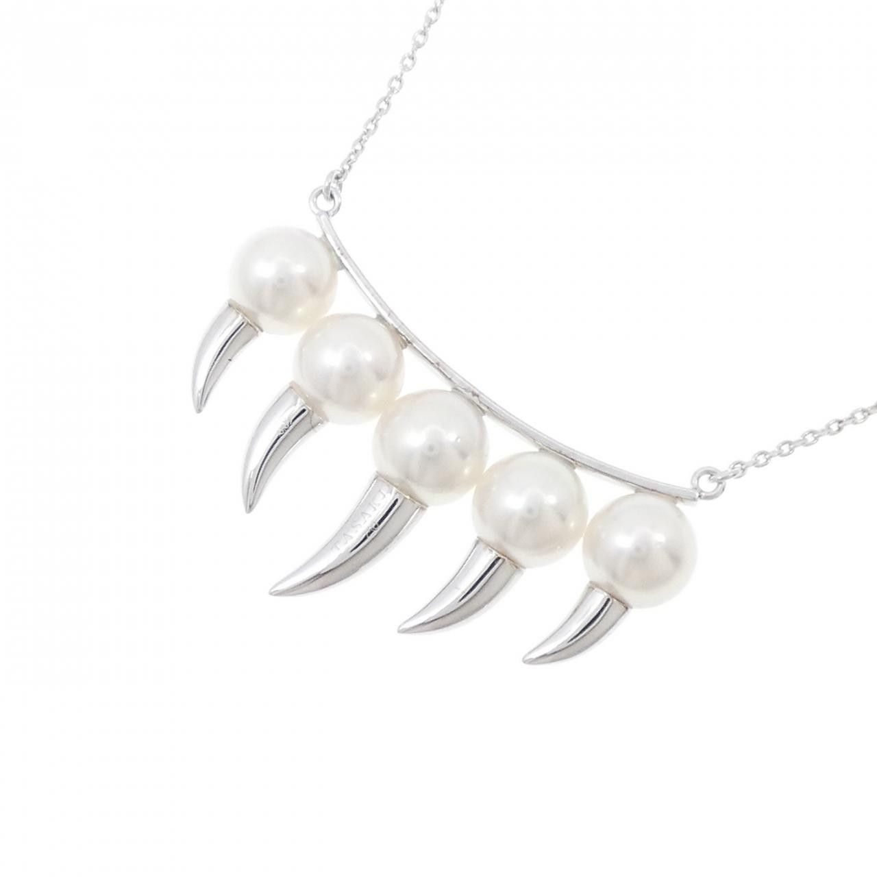 Other Tasaki Tasaki Danger Fang Au750 White Gold Necklace Precious Metal Necklace P-15641-18K DUTY FREE for USA Size ONE SIZE - 4 Thumbnail