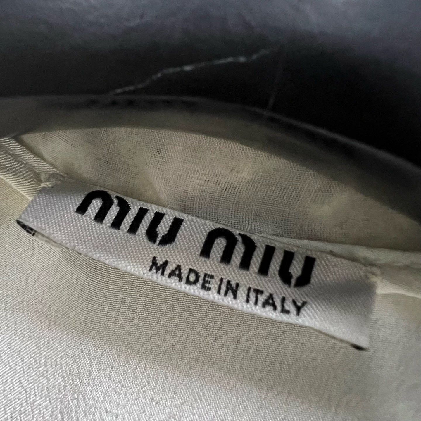 Miu Miu Miu Miu Beige Button Up it_36 Women Size XS / US 0-2 / IT 36-38 - 2 Thumbnail