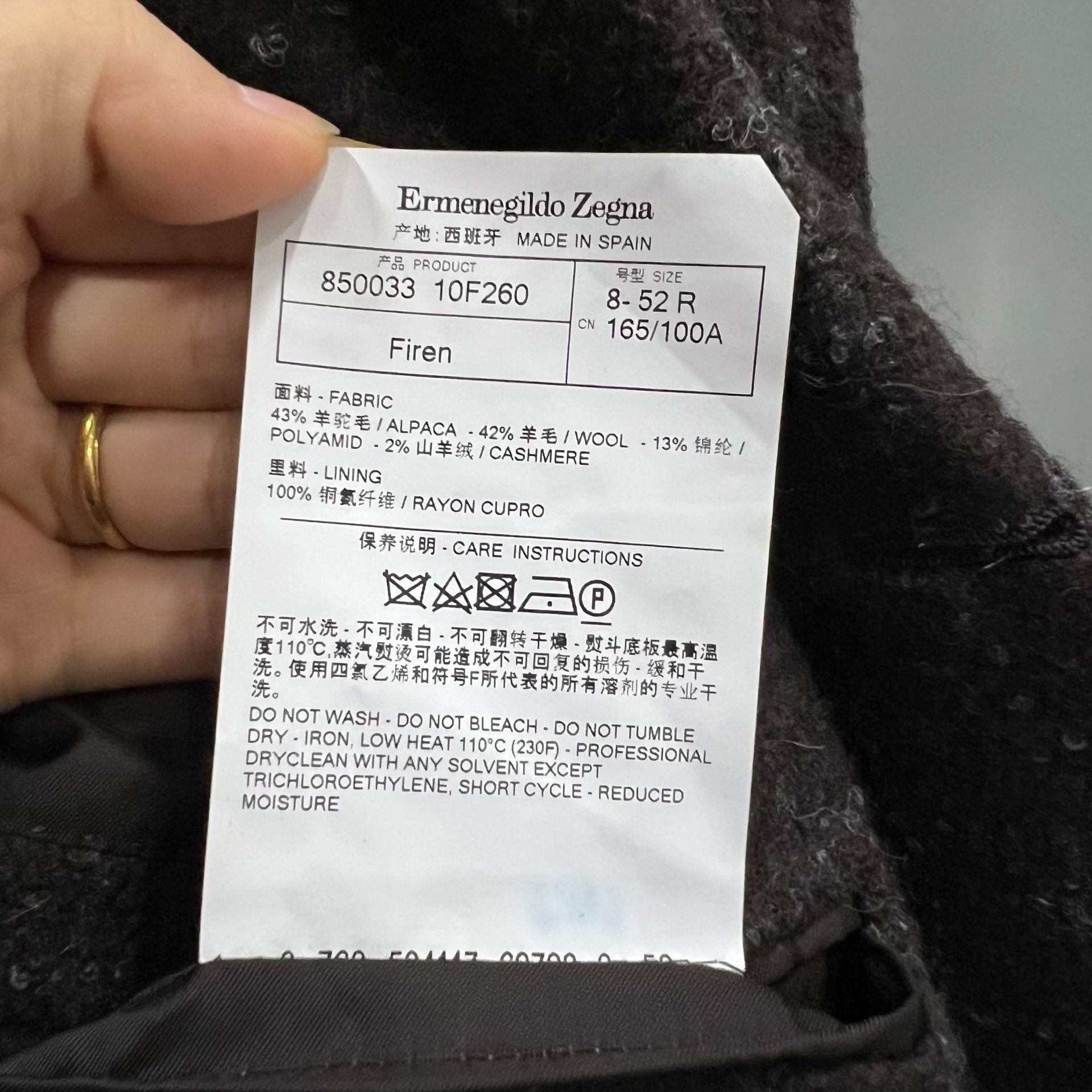 Ermenegildo Zegna Ermenegildo Zegna Plaid Multi Suit 40r Men Size 40R - 3 Thumbnail