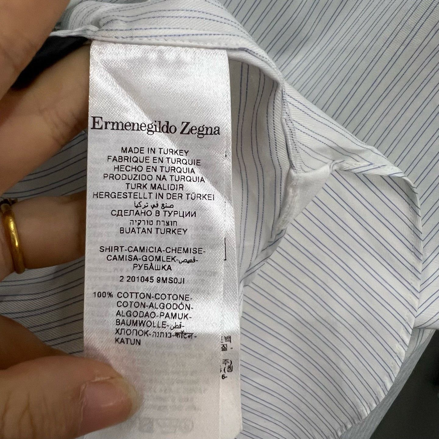Ermenegildo Zegna Ermenegildo Zegna Striped Shirt xxs Men Size US XXS / EU 40 - 5 Thumbnail