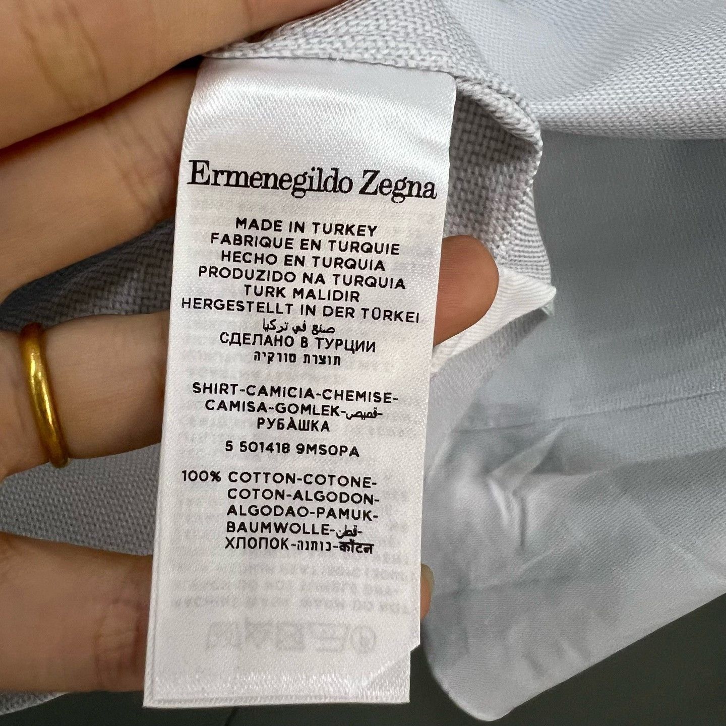 Ermenegildo Zegna Ermenegildo Zegna Shirt s Men Size US S / EU 44-46 / 1 - 3 Thumbnail
