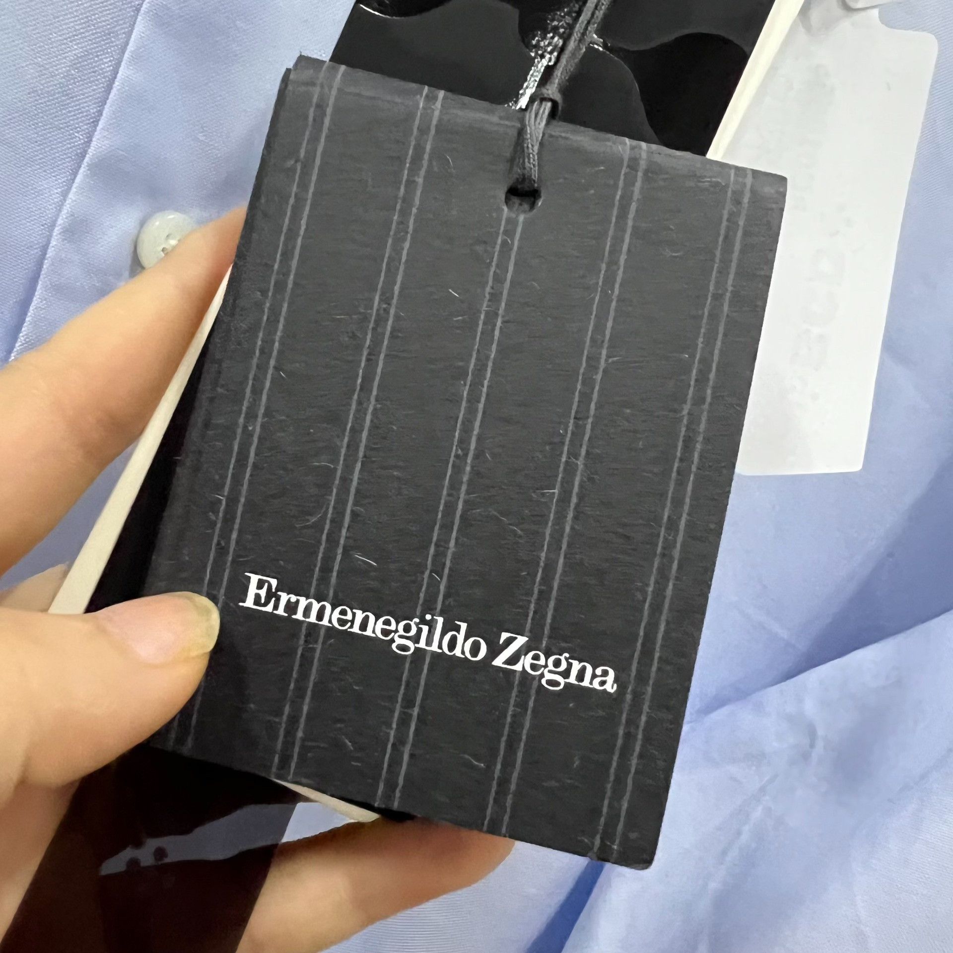 Ermenegildo Zegna Ermenegildo Zegna Blue Shirt m Men Size US M / EU 48-50 / 2 - 5 Thumbnail