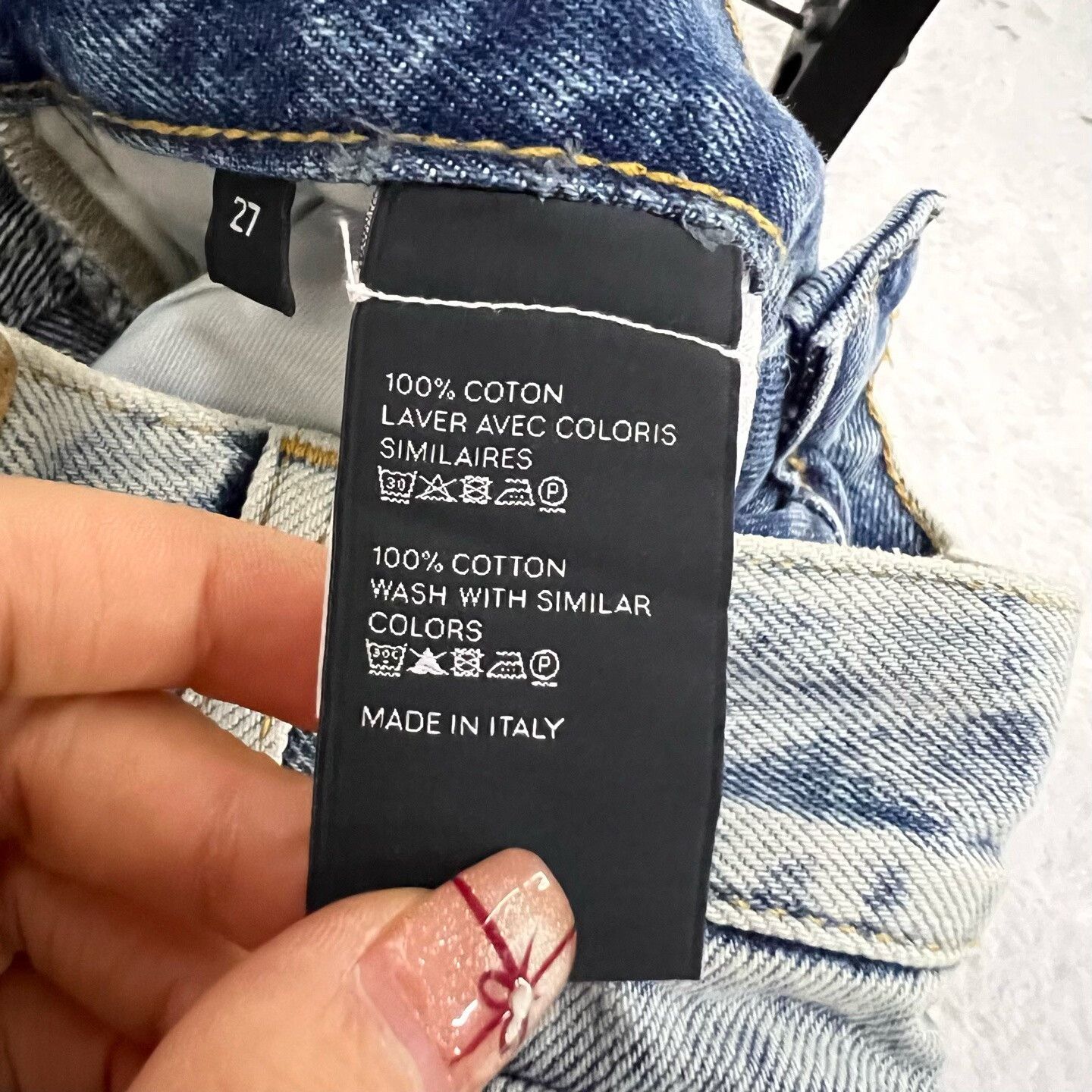 Celine Celine Denim Printed Denim Jeans 27 Men Size US 27 - 4 Thumbnail