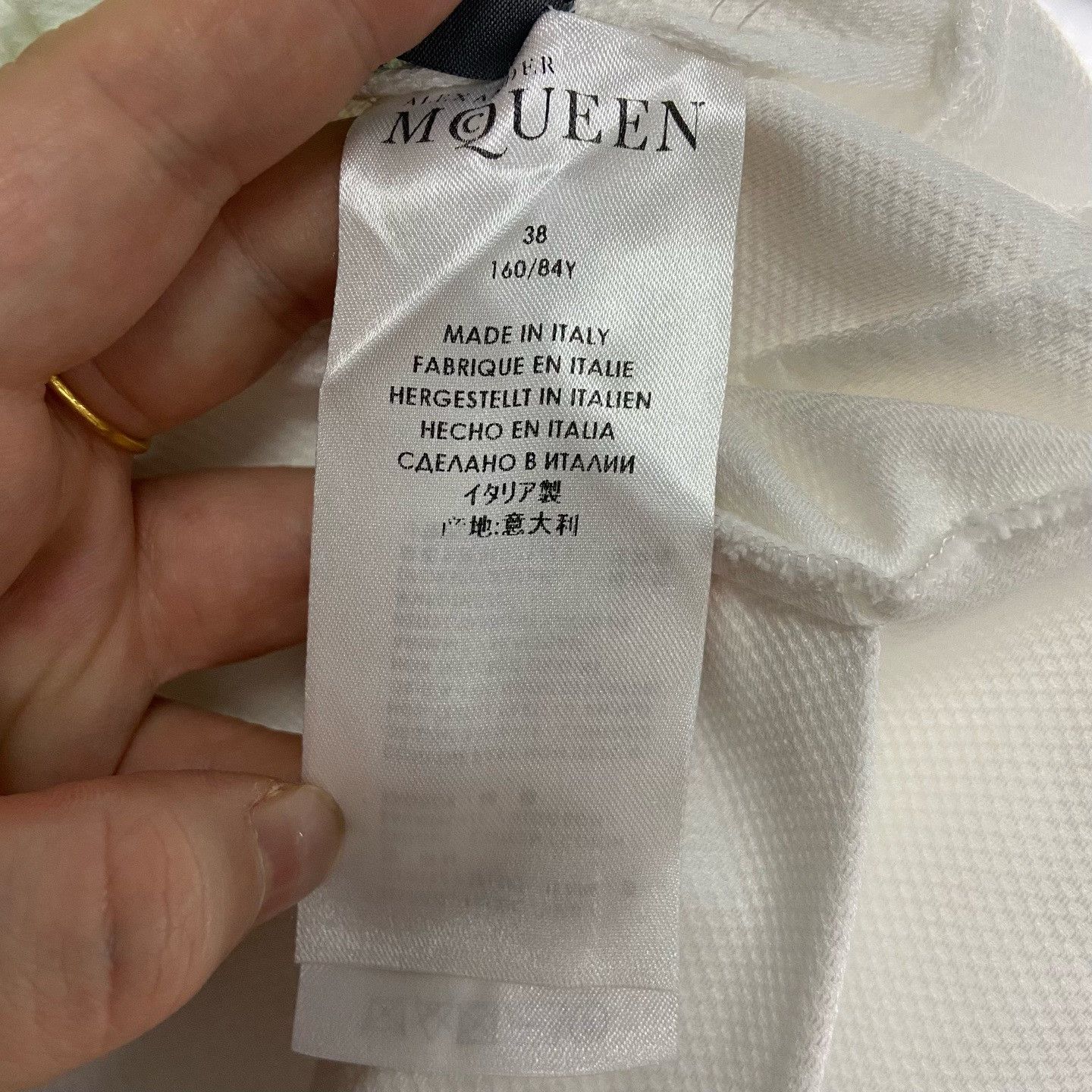 Alexander McQueen Alexander McQueen White Dress it_42 Women Size M / US 6-8 / IT 42-44 - 4 Thumbnail