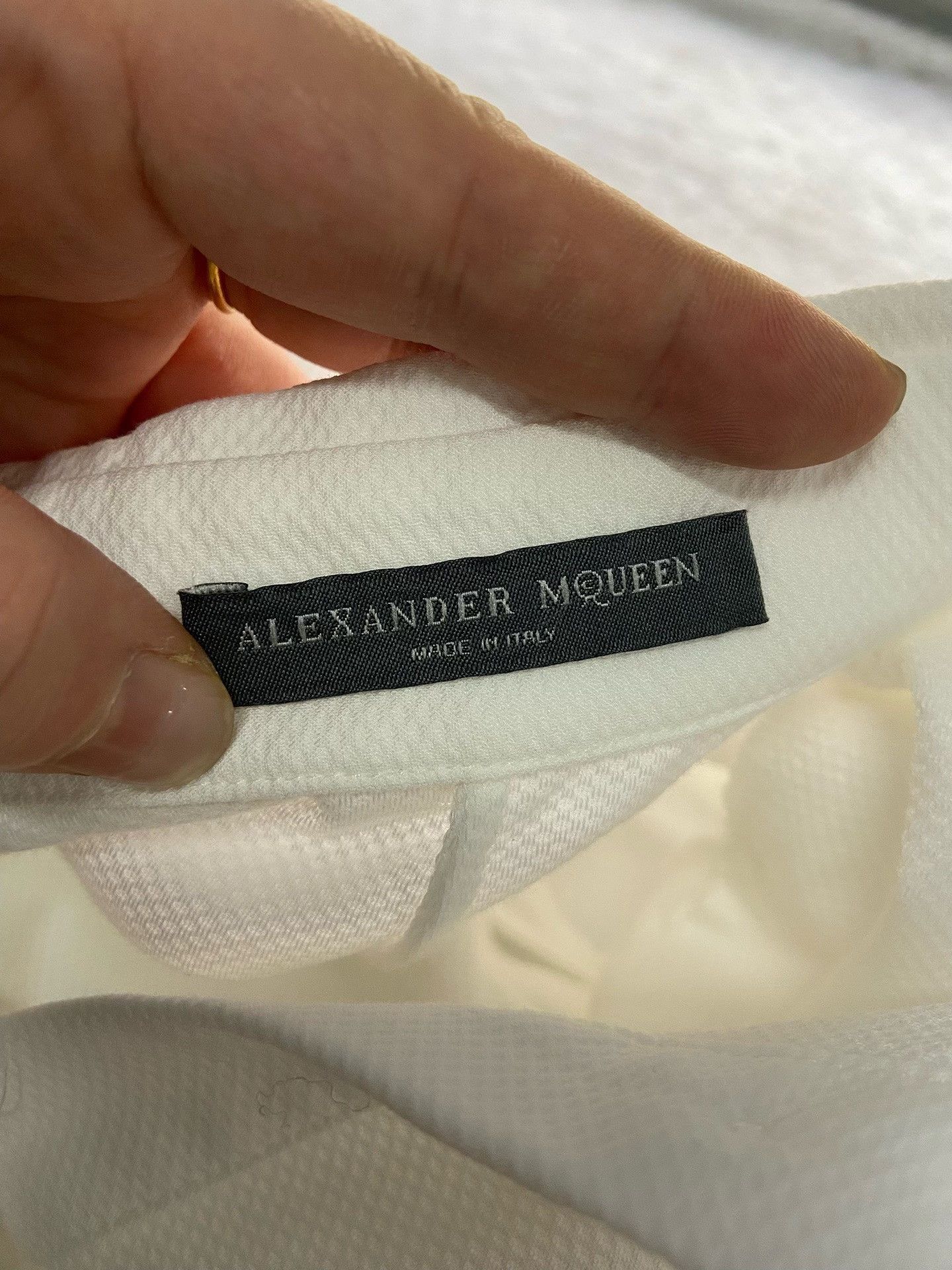 Alexander McQueen Alexander McQueen White Dress it_42 Women Size M / US 6-8 / IT 42-44 - 3 Thumbnail