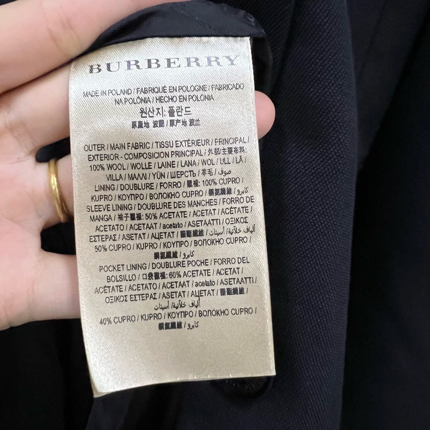 Burberry Burberry Black Jacket it_36 Women Size XS / US 0-2 / IT 36-38 - 3 Thumbnail