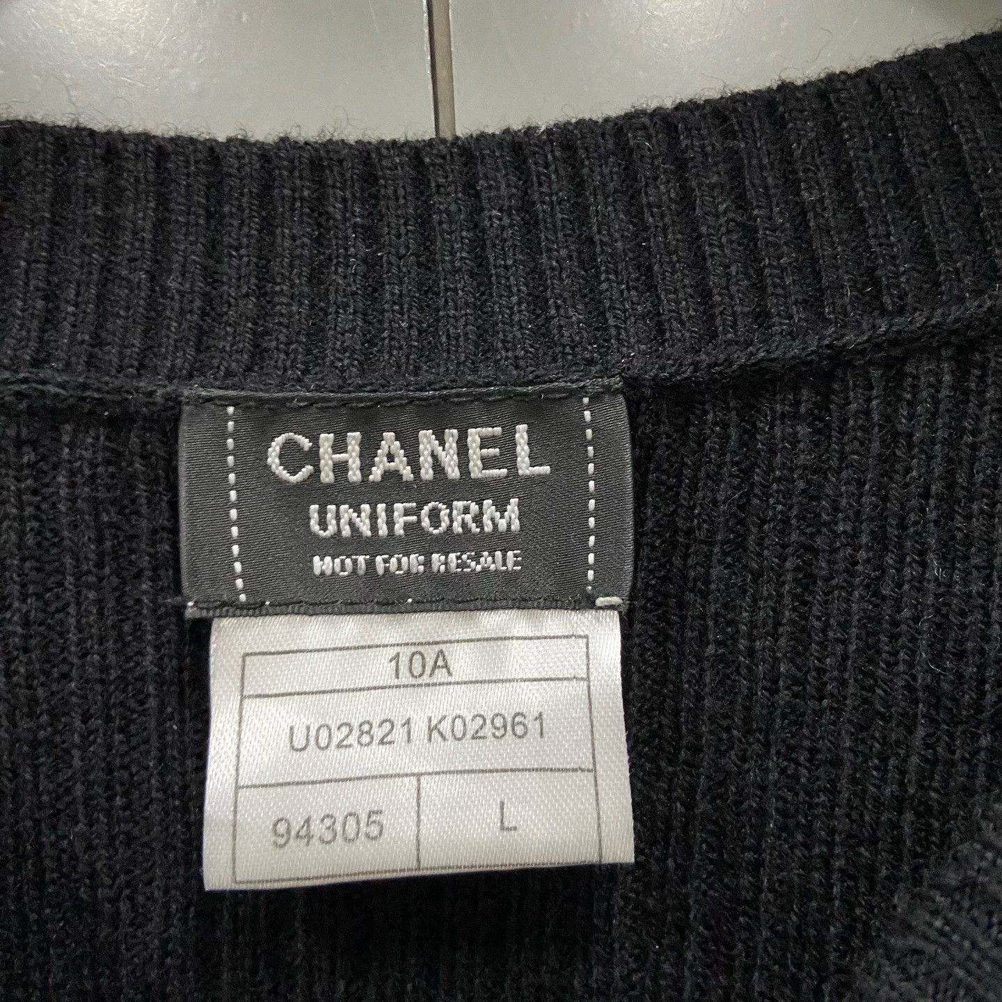 Chanel Chanel Knit Black Dress L Women Size L / US 10 / IT 46 - 2 Thumbnail