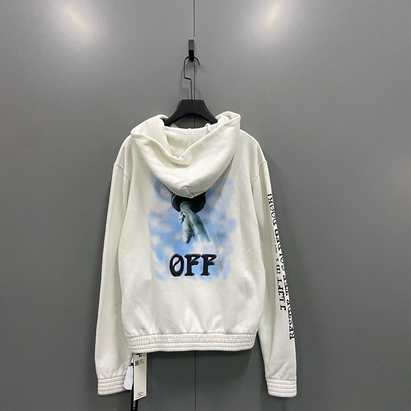 Off-White Off-White White Hoodie m Men Size US M / EU 48-50 / 2 - 2 Thumbnail