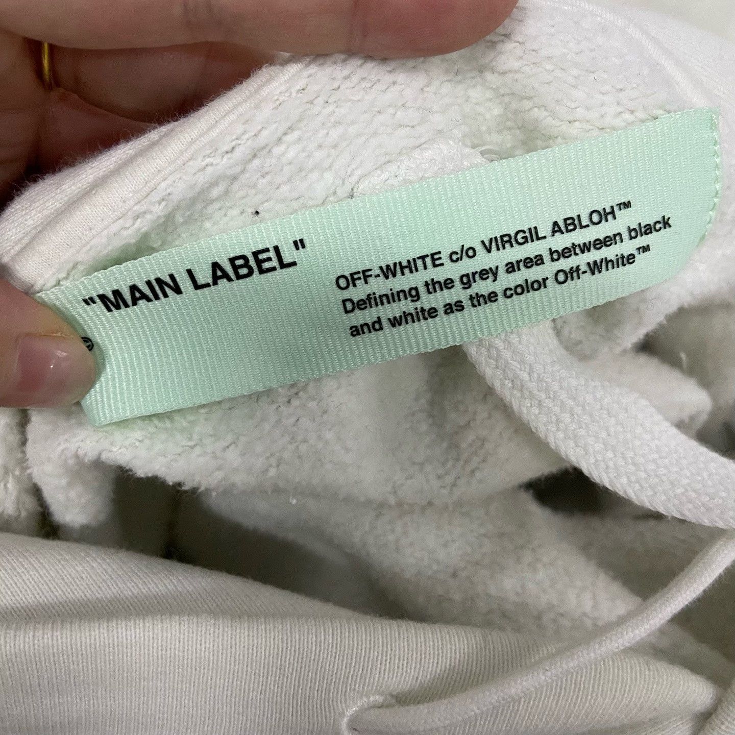 Off-White Off-White White Hoodie m Men Size US M / EU 48-50 / 2 - 3 Thumbnail