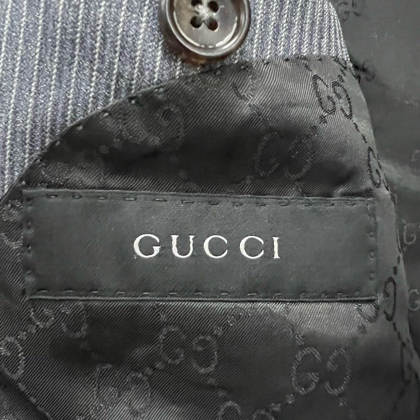 Gucci Gucci Striped Blue Suit 40r Men Size 40R - 3 Thumbnail