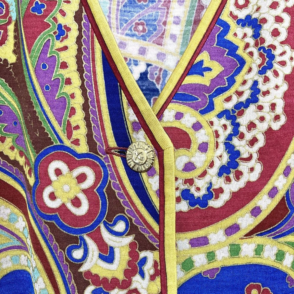 Other Leonard LEONARD FASHION Paisley Print Cardigan Textile Tops 0389112 DUTY FREE for USA Size ONE SIZE - 3 Thumbnail